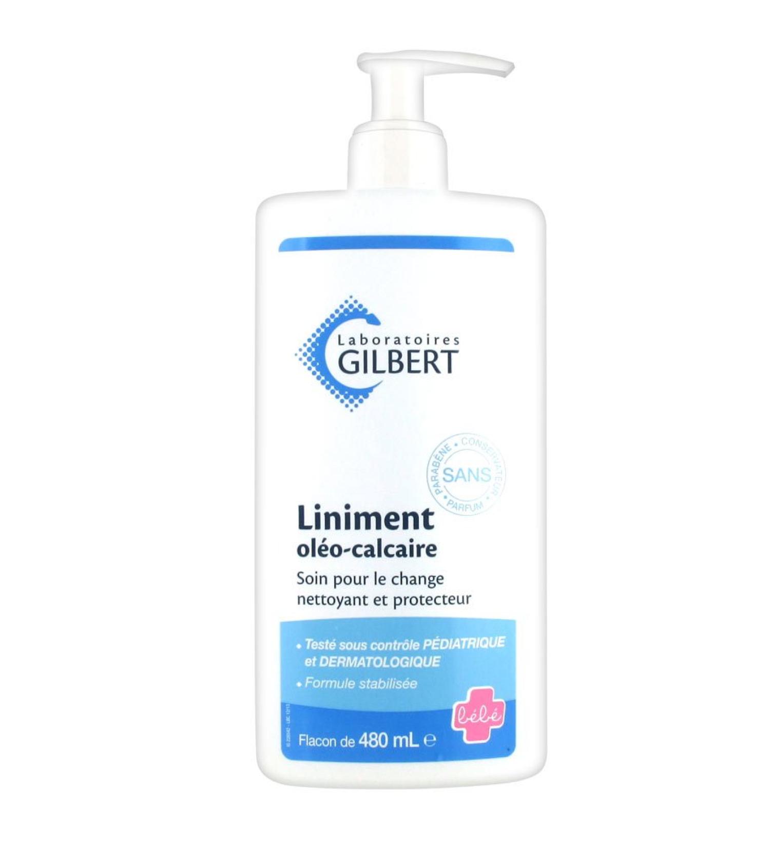 Liniment Oleo-Limestone Changing Care 480 ml Gilbert Pump Bottle