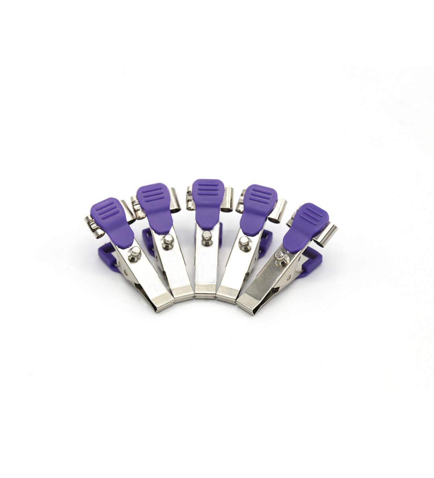 Veterinary EKG/ECG Alligator Electrode Clip Reusable Universal Connection Snap Set of 5 - Buy Online on GoSupps.com
