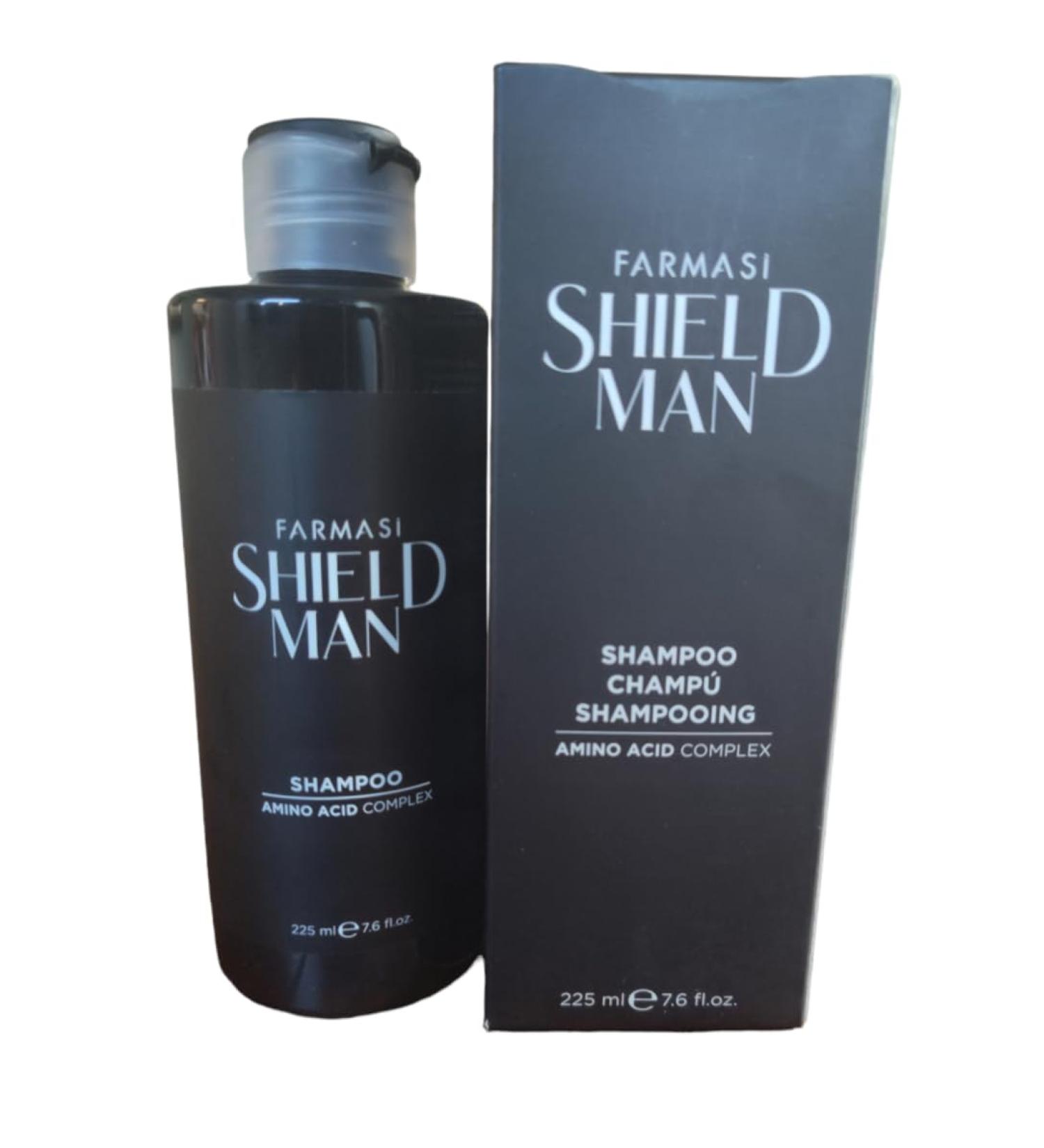 FARMASI Shield Man Shampoo | Powerful & Gentle Hair Care for Men | 7.6 fl. oz. / 225 ml | International Shipping Available - Buy Online on GoSupps.com