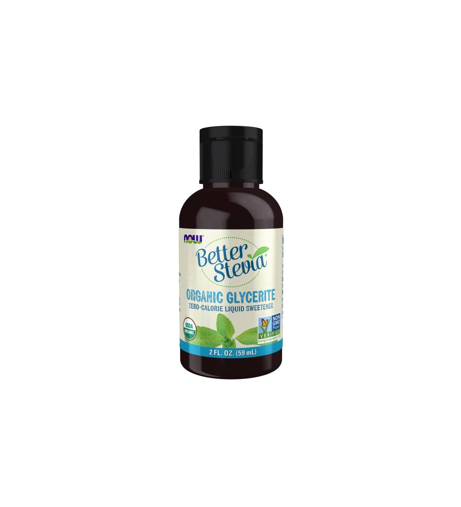 Now Foods Stevia Glycerite Alcohol-Free Liquid 60 ml - Buy Online on GoSupps.com