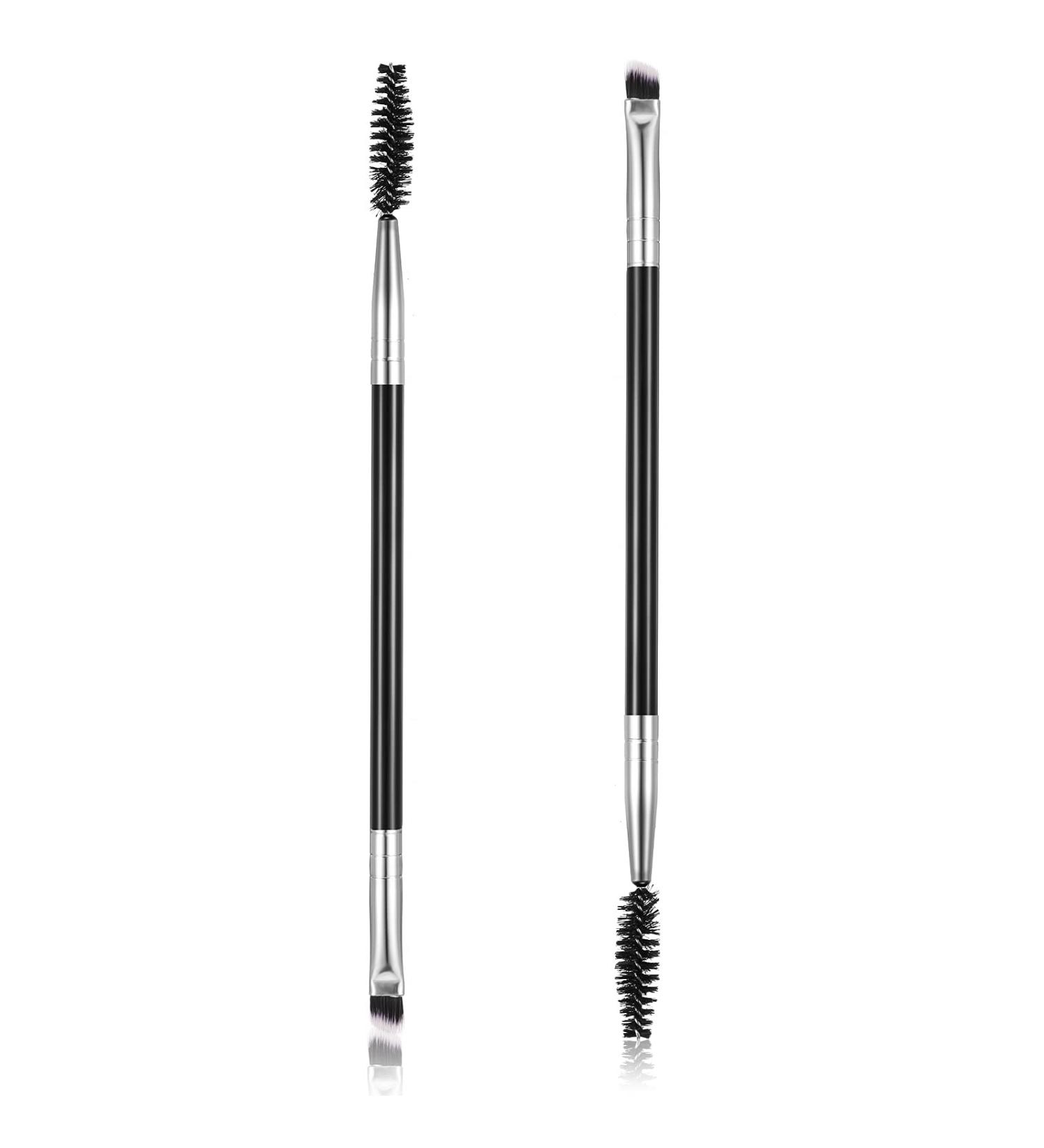 Buy 2-Piece Angled Eyebrow Brush Set | Flat Eyebrow Tint & Eyeshadow Brushes for Flawless Makeup International Shipping Available - Buy Online on GoSupps.com