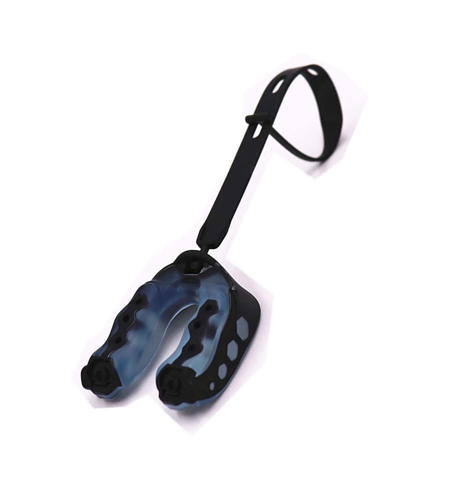 Verdant Touch Slim Fit Athletic Mouthguard - Impact Resistant Tooth Protection for Boxing & Soccer | EVA Shock Absorption in Black White & Blue - Buy Online on GoSupps.com
