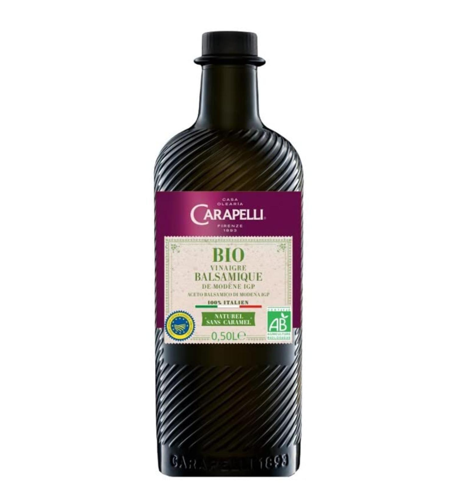 CARAPELLI - Organic Modene Balsamic Vinegar 50cl - ( Pack of 3)
