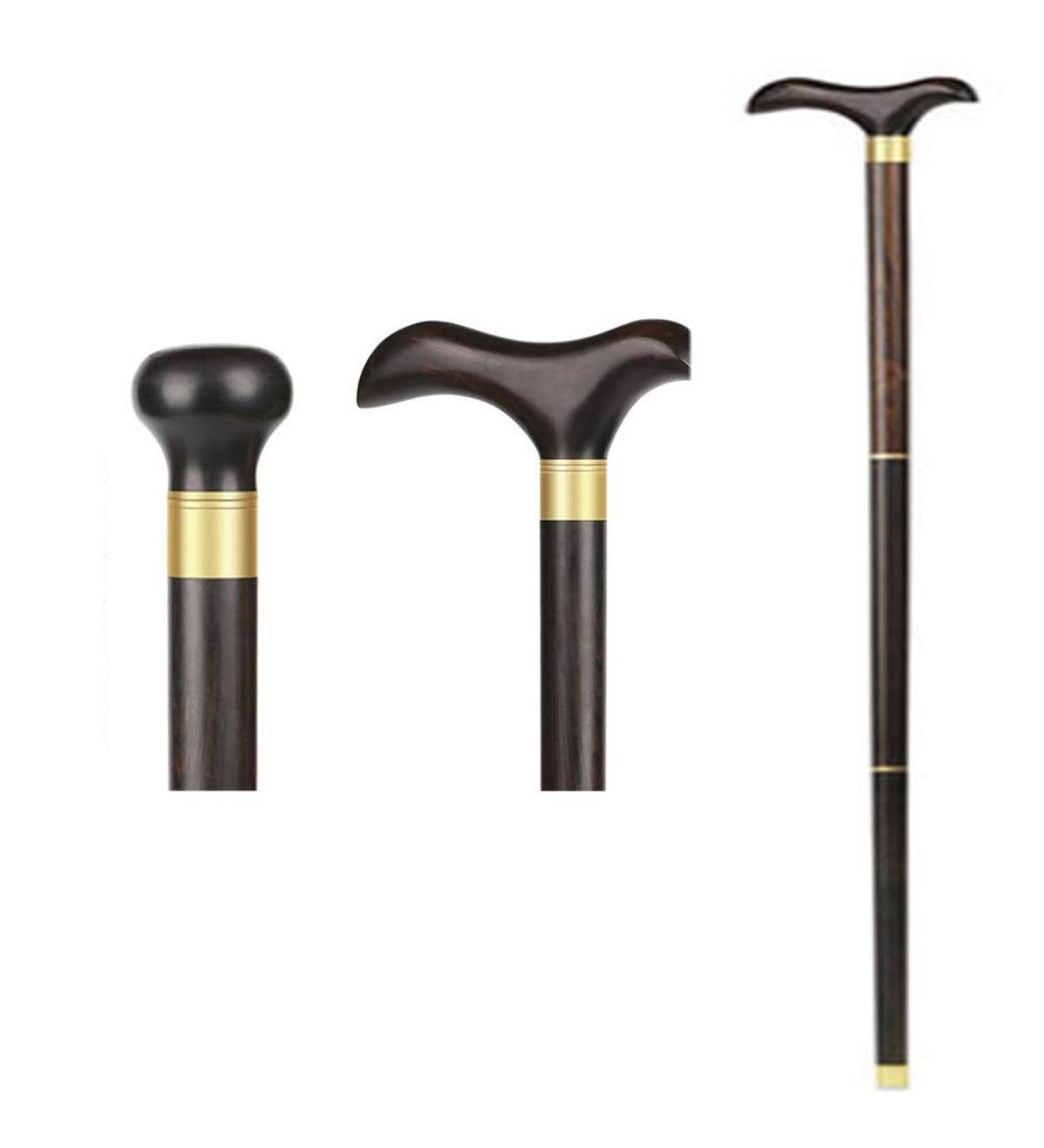 Crutches Non-Slip Crutches Environmentally Friendly and Healthy Sandalwood Material with Two Handles Round Handle and Bird-Back Handle Can Be Stored in Three Parts Easy to Disassemble - Buy Online on GoSupps.com