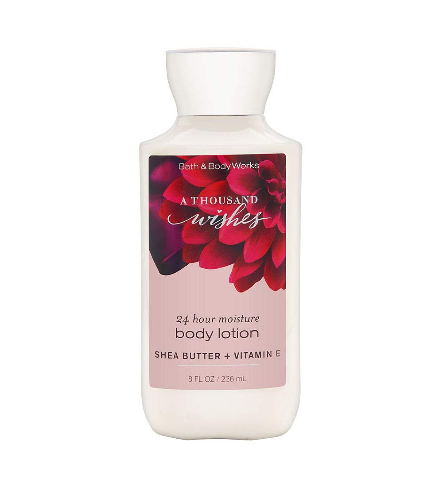 Bath & Body Works A Thousand Wishes Shea & Vitamin E Body Lotion  8 Ounce A Thousand Wishes 8 Fl Oz (Pack of 1)