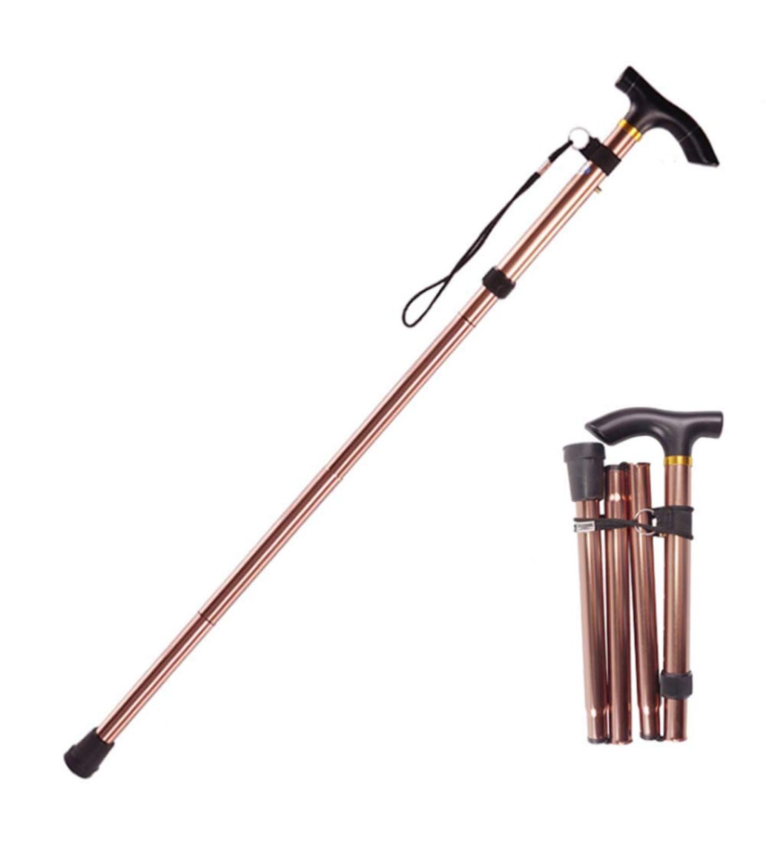 Adjustable Walking Cane Non-Slip Folding Crutch Ultra Light Portable Elderly Crutch Aluminum Telescopic Ultra Short Cane Crutches Hello - Buy Online on GoSupps.com