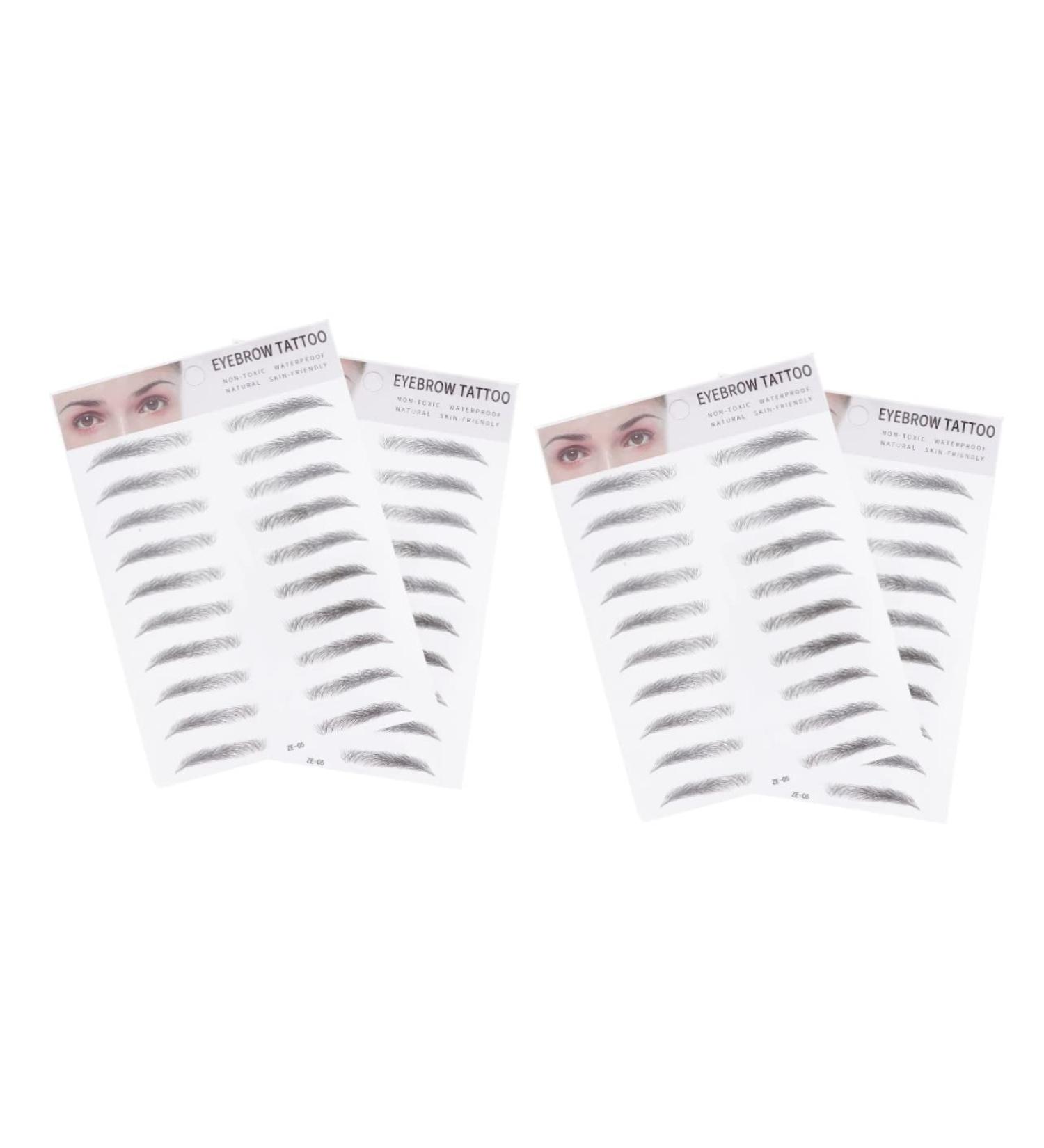 Beavorty Thickitstickitbrow 4 Pcs 3d Eyebrow Stickers Cosmetology Kit Hair Kit Makeup Kit Eyebrow Shaping Bionic Woman The Lazy 1 count (Pack of 1) Blackx2pcs - Buy Online on GoSupps.com