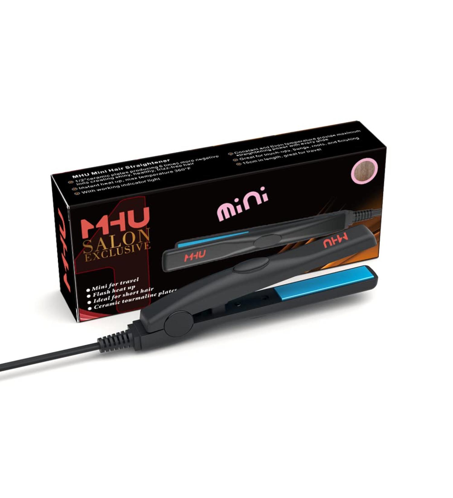 Professional Travel Size Mini Flat Iron - 0.5 inch Tourmaline Ceramic Hair Straightener - Black - Perfect for International Shipping - Buy Online on GoSupps.com