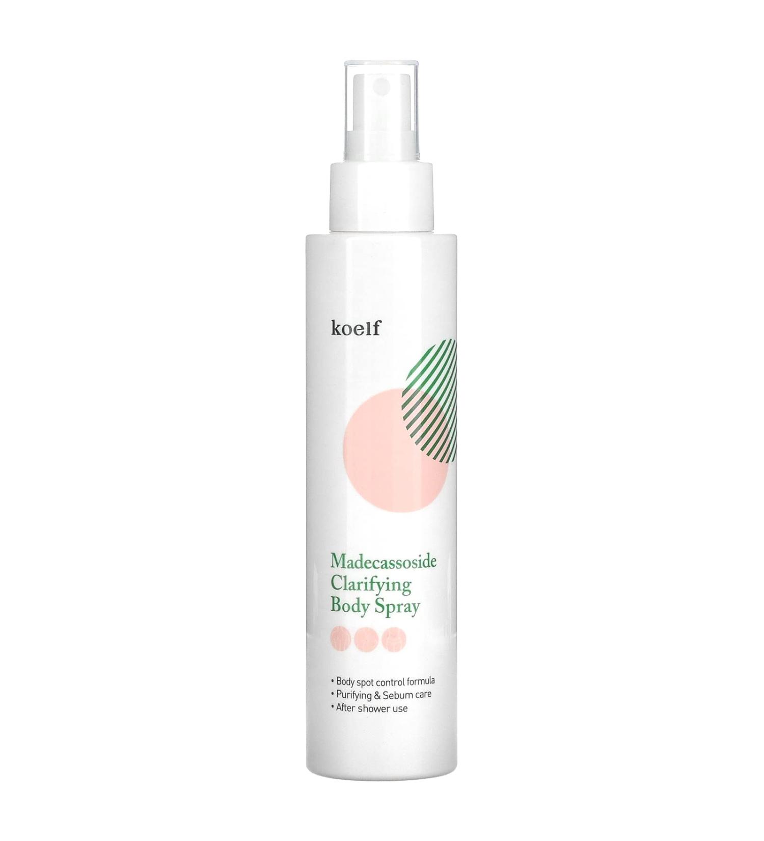 Koelf Madecassoside Clarifying Body Spray 5.07 fl oz - Soothing & Hydrating Skin Care - Buy Online on GoSupps.com
