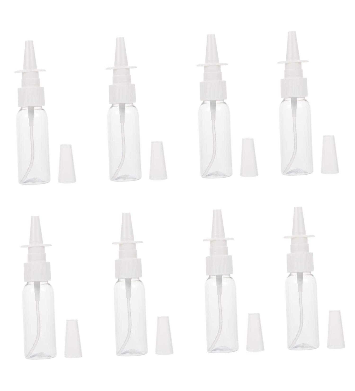 8Pcs Reusable Nasal Spray Bottles - Fine Mist Pump Sprayer for Travel - Refillable Nose Spray Container - Buy Online on GoSupps.com