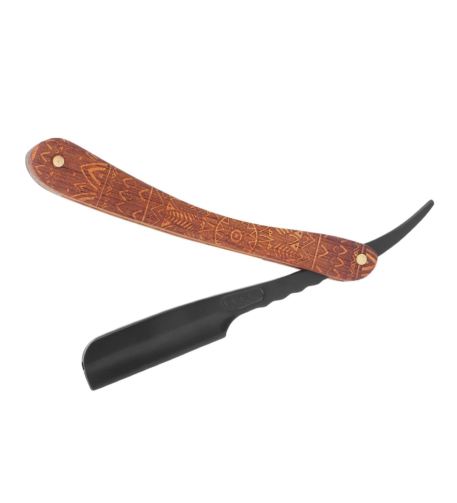 Premium Vintage Barber Razor - Non-Slip Straight Edge Razor with Zinc Alloy Shaving Head - Ideal for Professional & Home Use - International Shipping Available - Buy Online on GoSupps.com