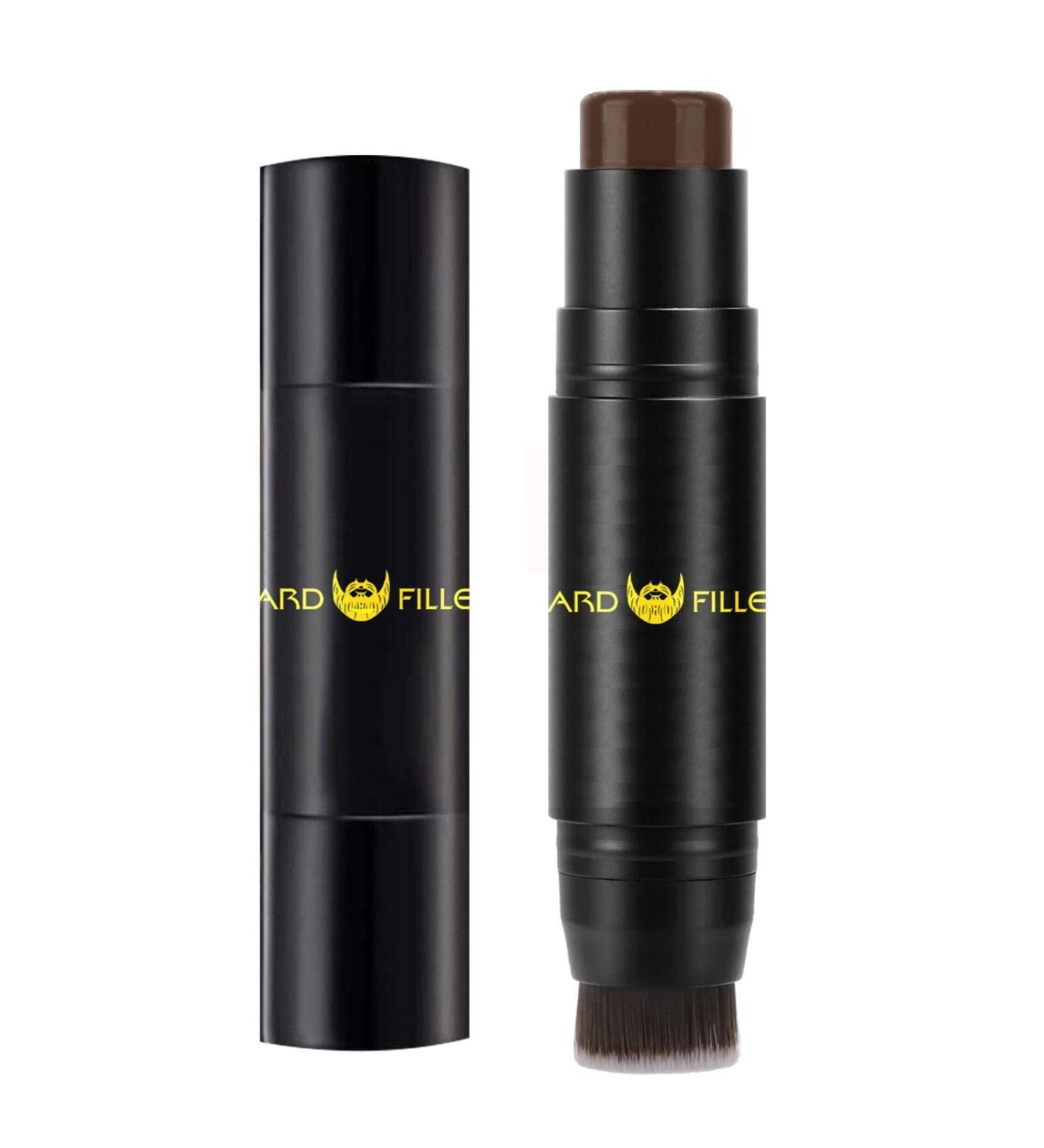 Beard Pencil Filler - Beard Enhancer Double End Stick Long Lasting Waterproof Beard Pen Fill Shape & Define Your Beard Dobooo Dark Brown - Buy Online on GoSupps.com