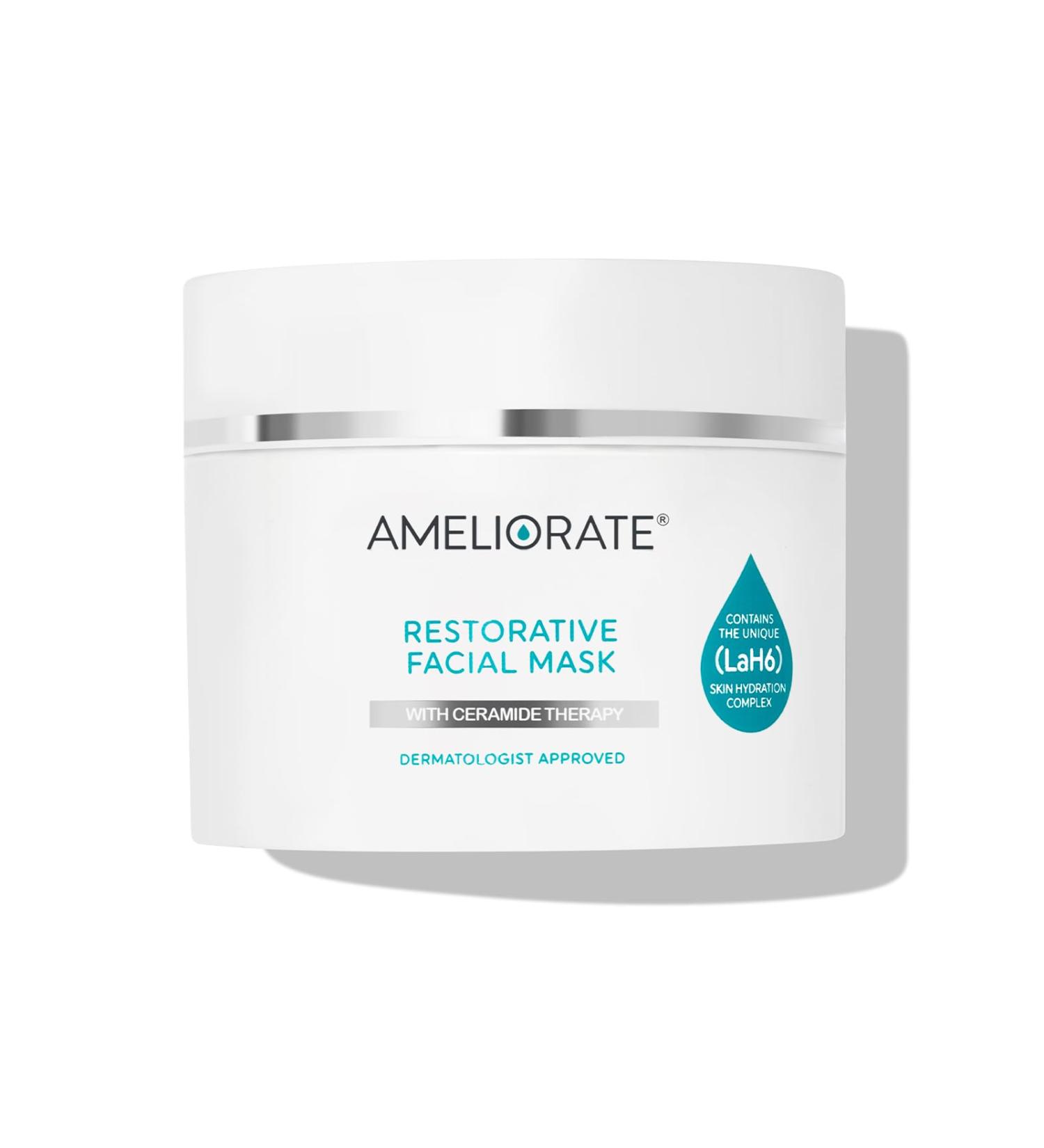 AMELIORATE Restorative Facial Mask 75ml| Suitable for KP Normal and Dry Skin | Overnight Mask | Hydrates Skin's Natural Moisture Barrier | Dermatologist Approved and Clinically Proven - Buy Online on GoSupps.com