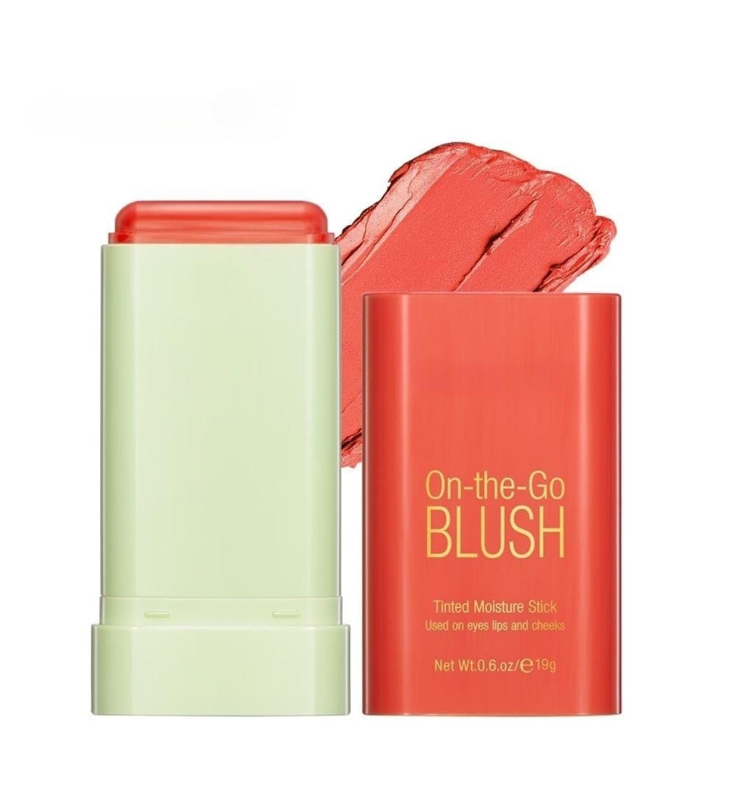 PICKX On-the-Go Makeup Blush Stick Tinted Moisture Stick Shadow Lips Cheek Blusher Creamy Makeup Long Lasting Natural Nude Makeup for All Skin (orange) - Buy Online on GoSupps.com