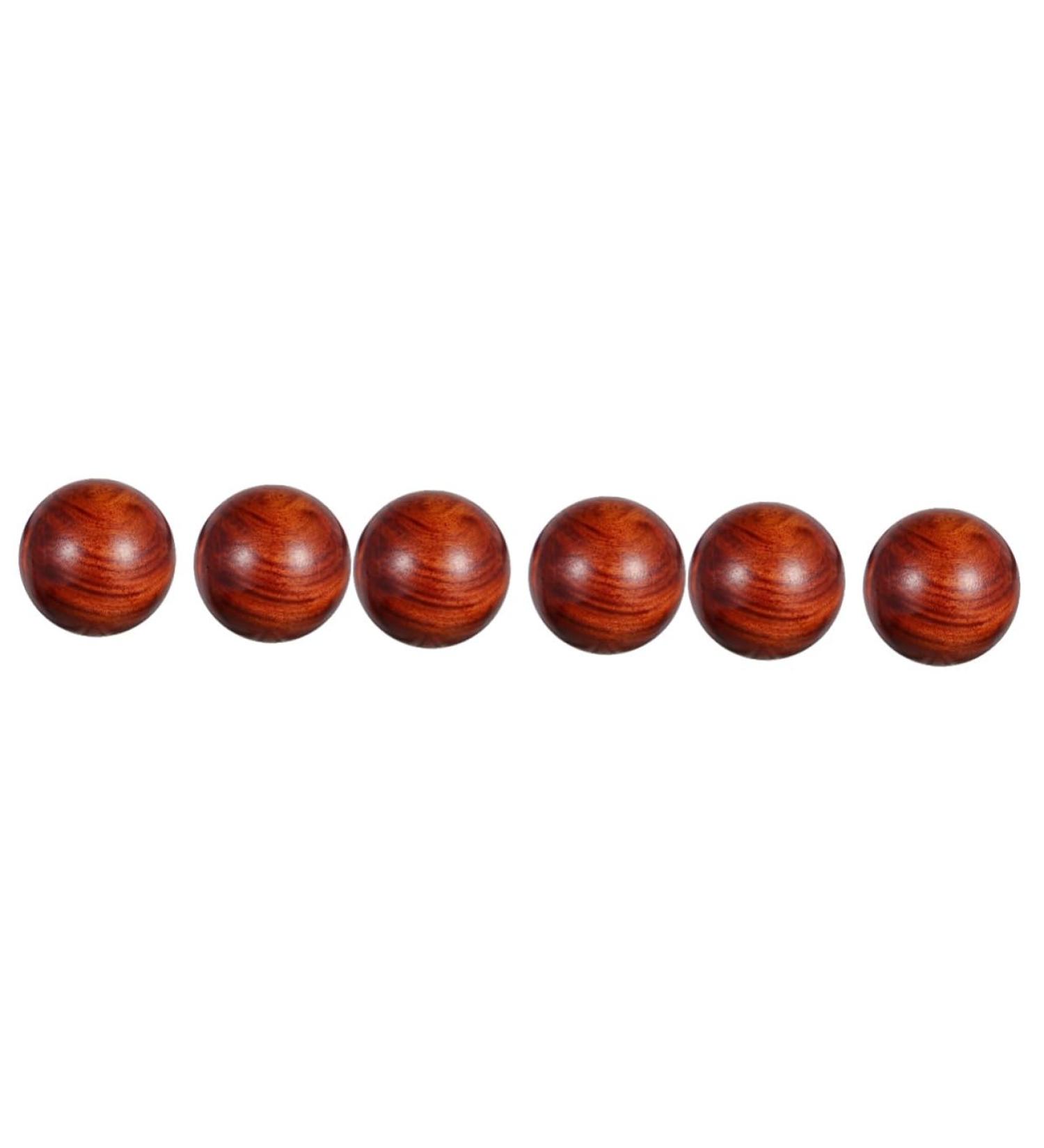 Lurrose 6-Piece Carnival Baoding Balls | Chinese Zen Meditation & Massage Balls - Stress Relief & Hand Training Tools in Rosewood - Buy Online on GoSupps.com