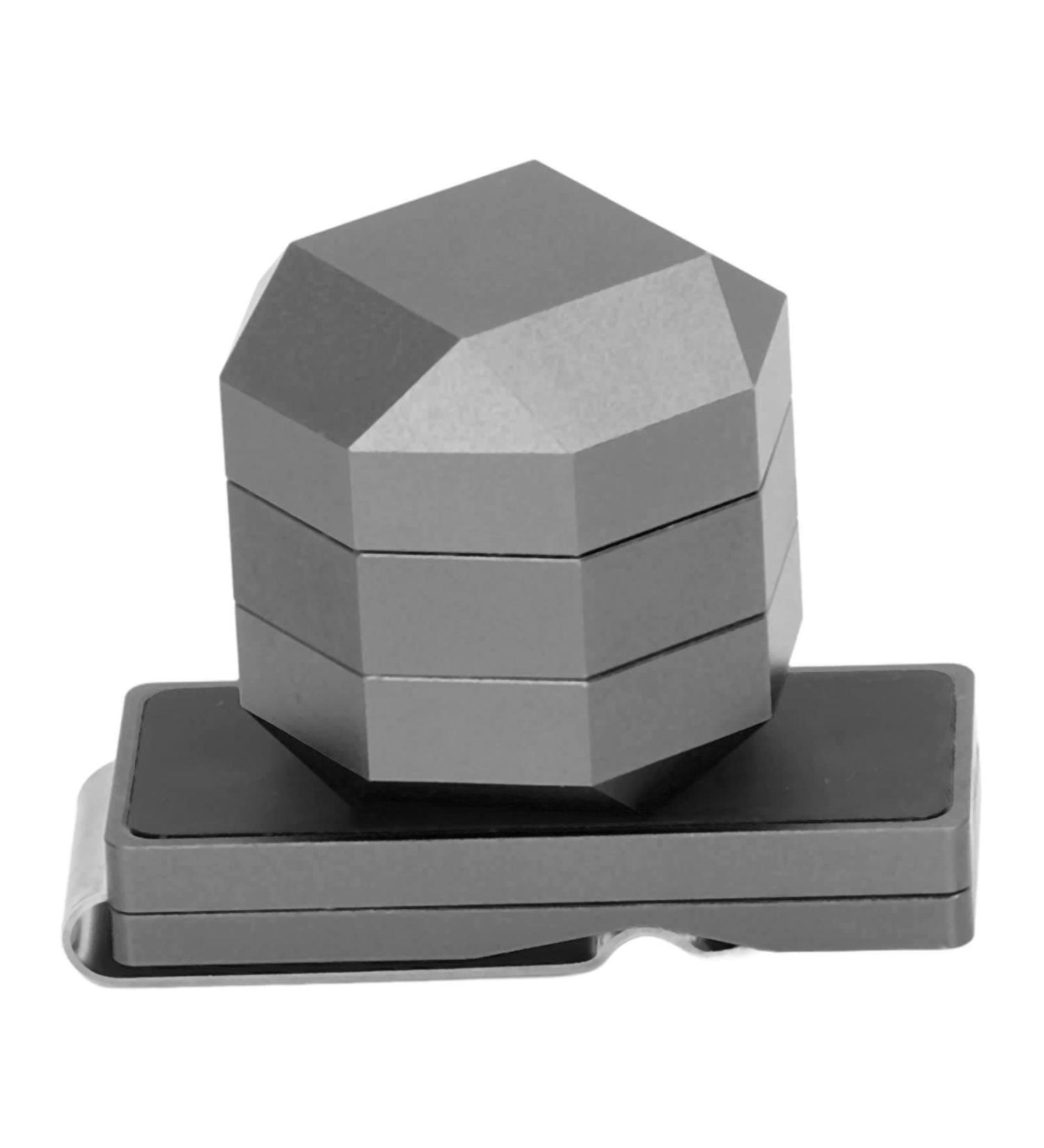 VGEBY Aluminum Cue Chalk Holder Clip - 3 Layers Octagon Billiard Pool Cue Chalk Box - Black | Universal Billiard Accessories - Buy Online on GoSupps.com