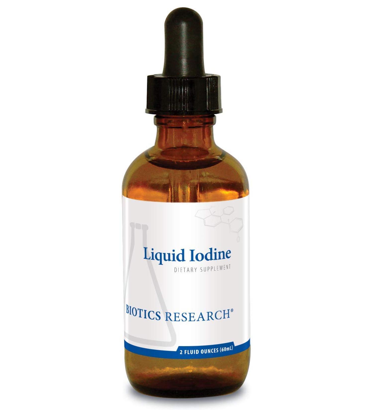 Biotics Research Liquid Iodine 75mcg/Drop 2 Fl Oz - Thyroid & Metabolic Health - Buy Online on GoSupps.com