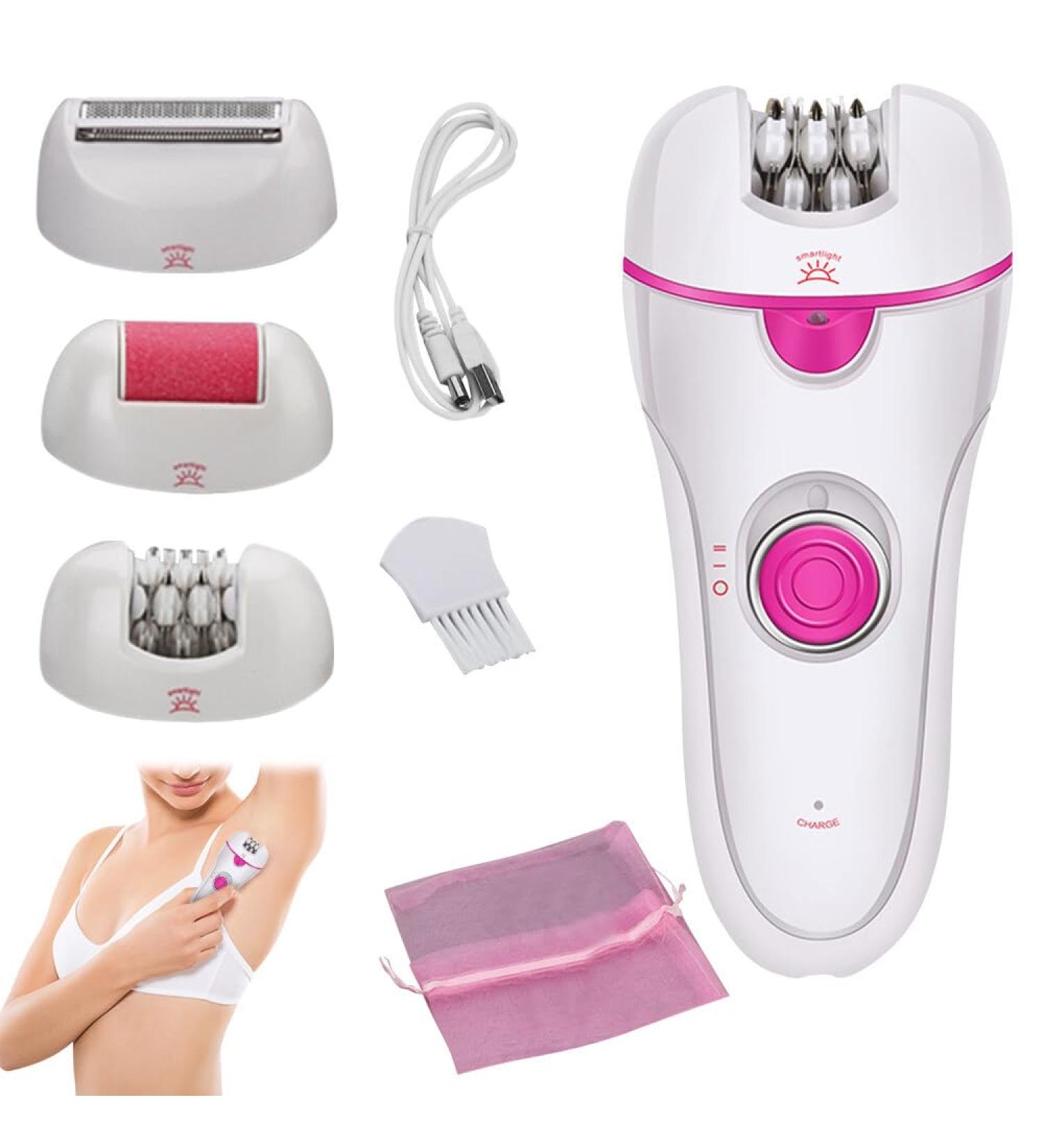 Zoydp 3-in-1 Women's Epilator | Facial Hair Removal with LED Light | Wireless Armpit Bikini & Leg Epilator - Buy Online on GoSupps.com