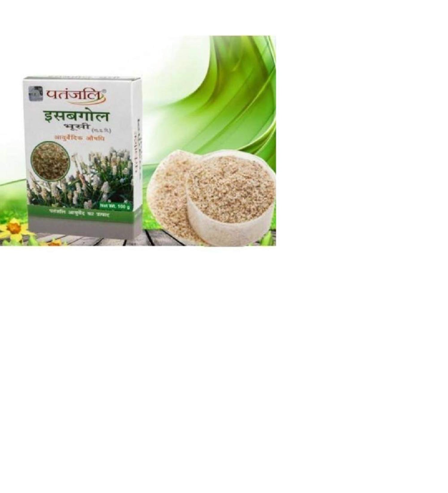 PATANJALI ISABGOL Husk (ISABGOL BHOOSI) - 100GM. - (Pack of 2)