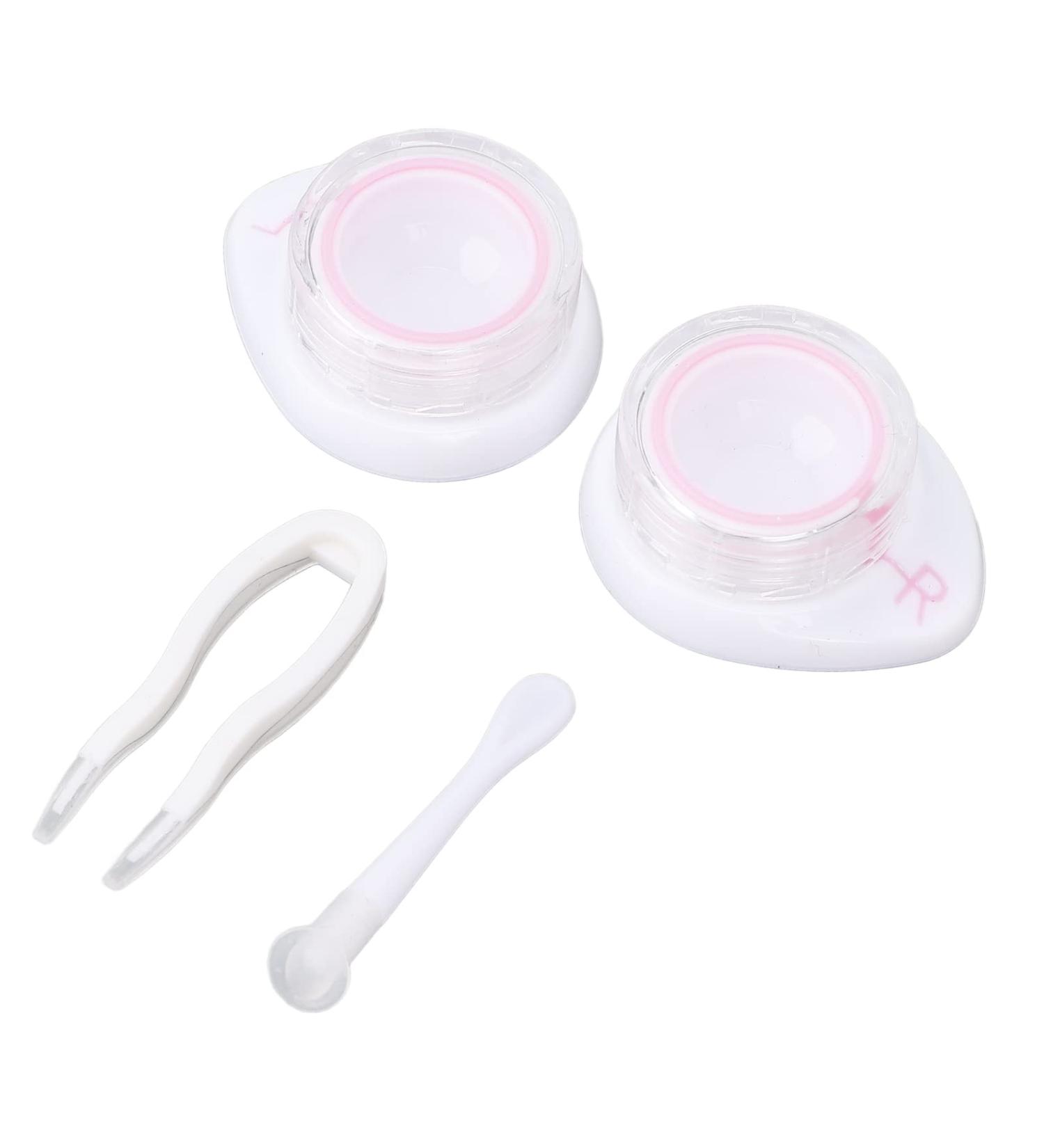 Sonew Pink Contact Lens Case - Cute Portable & Durable ABS Container for Safe Storage - Buy Online on GoSupps.com