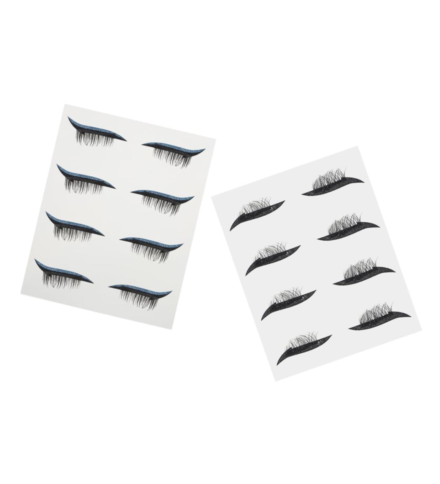NOLITOY Makeup Eyeliner 8 Pairs Glitter Eyeliner Stickers Adhesive Eyeline Sticker Eyeliner Tape Miss Chic Fake Eyelashes 1 count (Pack of 1) As Shown - Buy Online on GoSupps.com