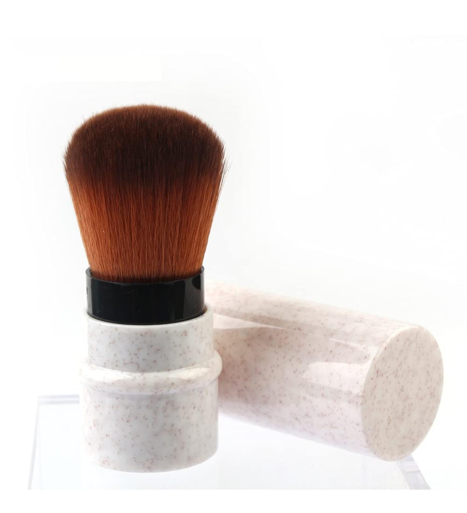 RN BEAUTY Retractable Makeup Brush Set with Cover - Apricot - Buy Online on GoSupps.com