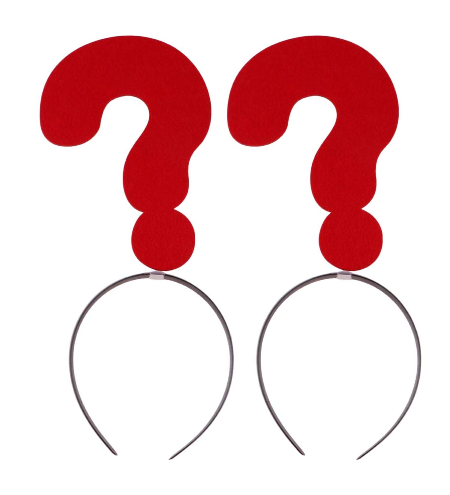 Amosfun 2Pcs Question Mark Headband - Fun Holiday Party Photo Booth Hair Hoops & Costume Accessories - Buy Online on GoSupps.com