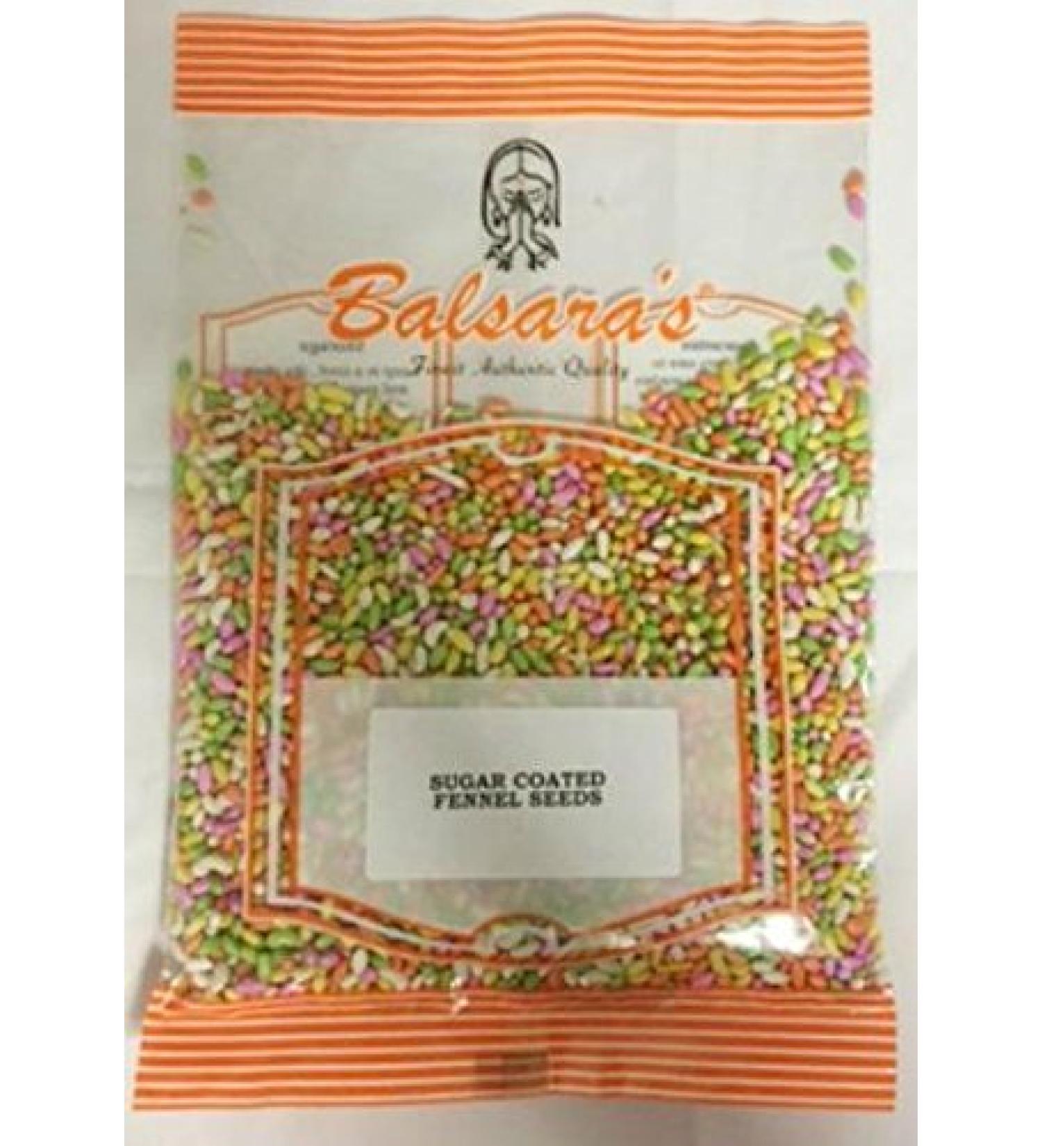 Balsara's Sugar Coated Mukhwas Fennel Seeds - Mouth Freshener ***FREE SHIPPING*** Variali Seeds Candy 250g