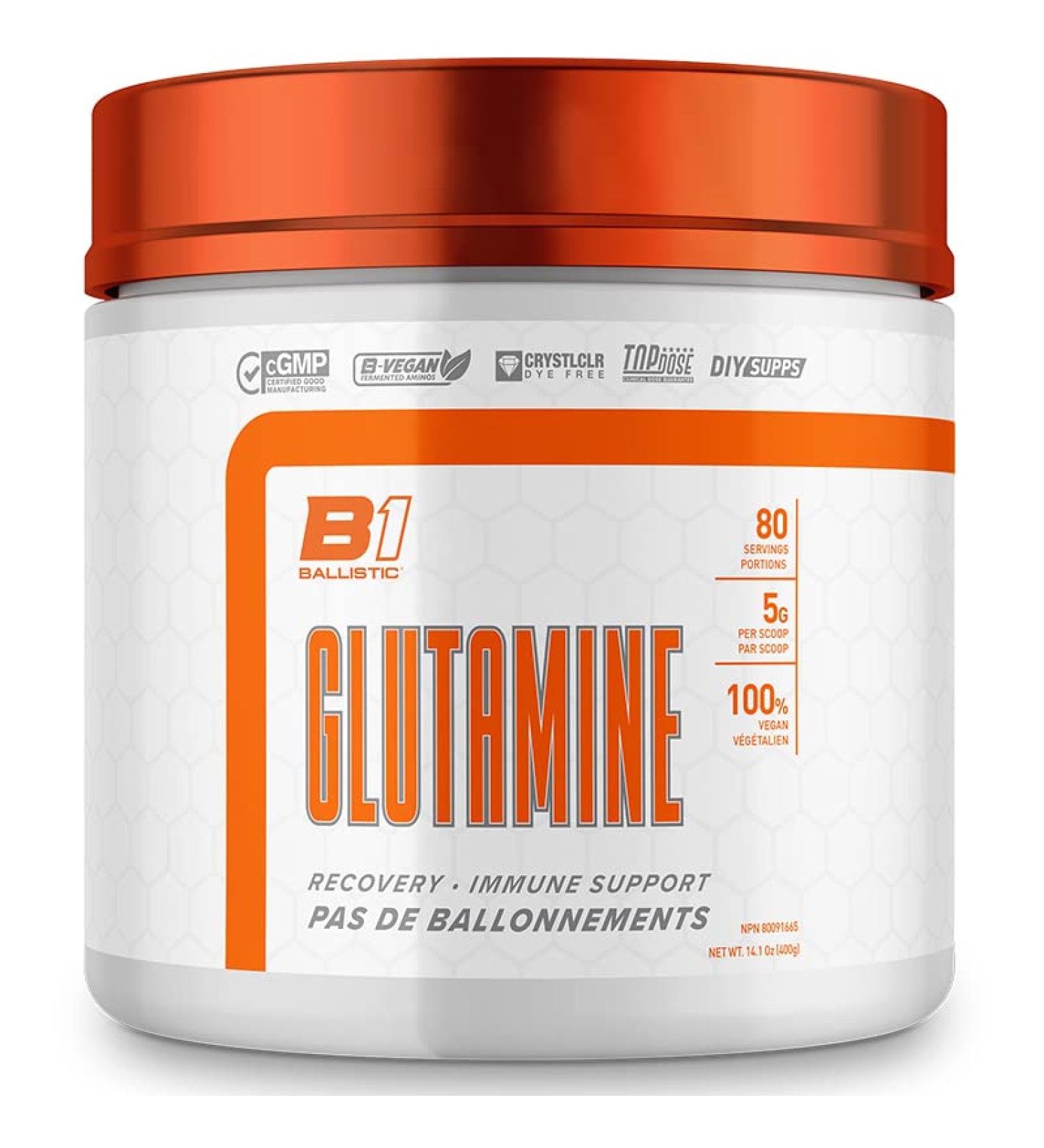 Ballistic Supps - L-Glutamine - 400 Grams - Buy Online on GoSupps.com