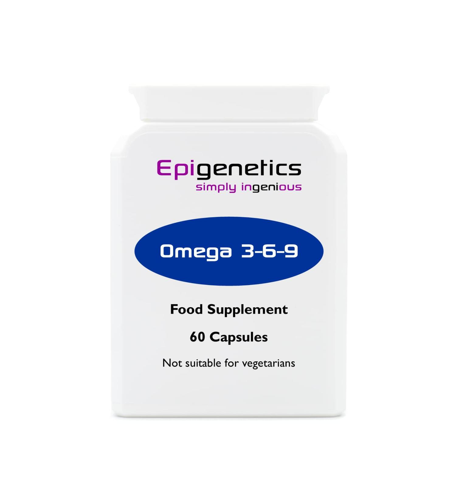 Omega 3-6-9 1000mg |High Strength EPA DHA & DPA | Fish Oil + Flaxseed + Sunflower Seed | 60 Softgel Capsules UK Made | 1 Capsule Daily (2 Month Supply)