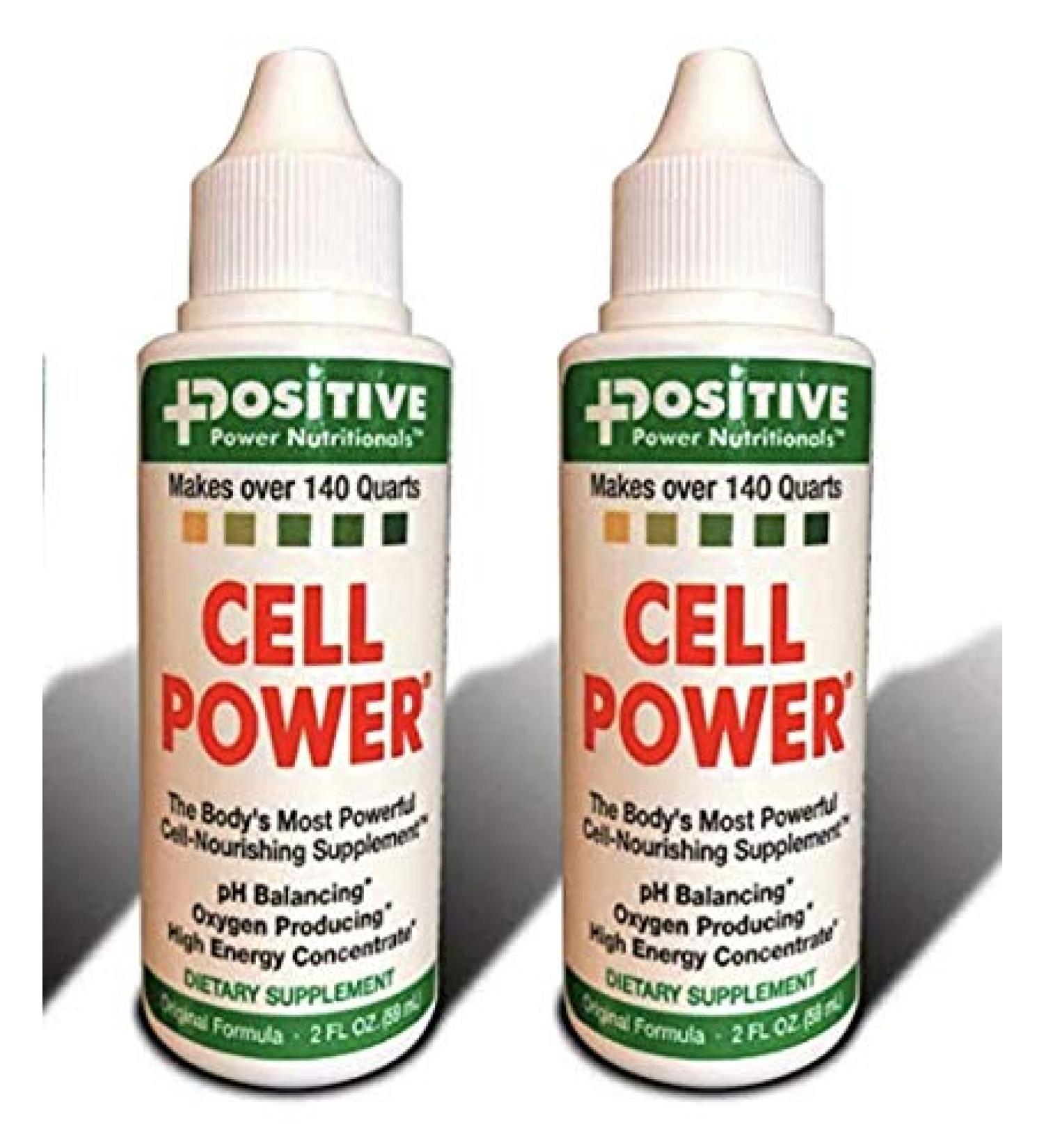 Cell Power Liquid High-Energy Concentrate 2 oz. Bottle (Pack of 2) -Original 1949 Formula: pH Balancing Oxygen Producing -each fl oz. Makes over 75 quarts (2)