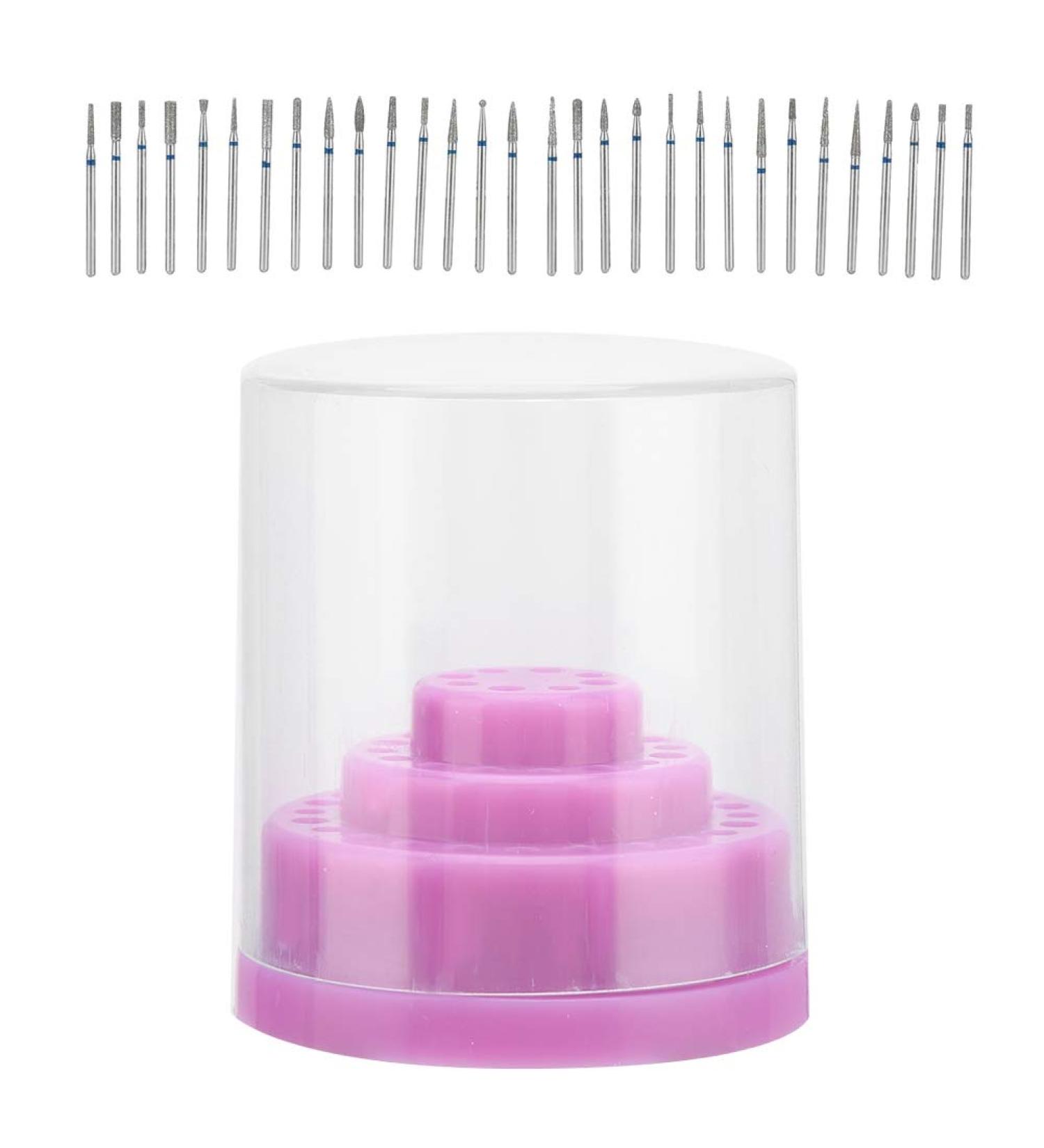 48 Slots Nail Drill Box - Professional Nail Art Polishing & Grinding Drill Holder Storage - International Shipping Available - Buy Online on GoSupps.com