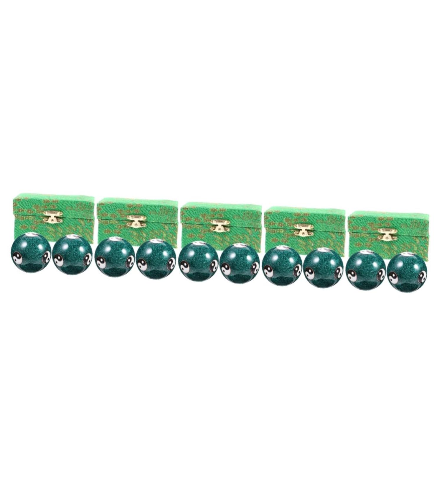 Solustre 10 Stk Acupressure Hand Massage Balls - Baoding Balls for Wellness & Fitness - Buy Online on GoSupps.com