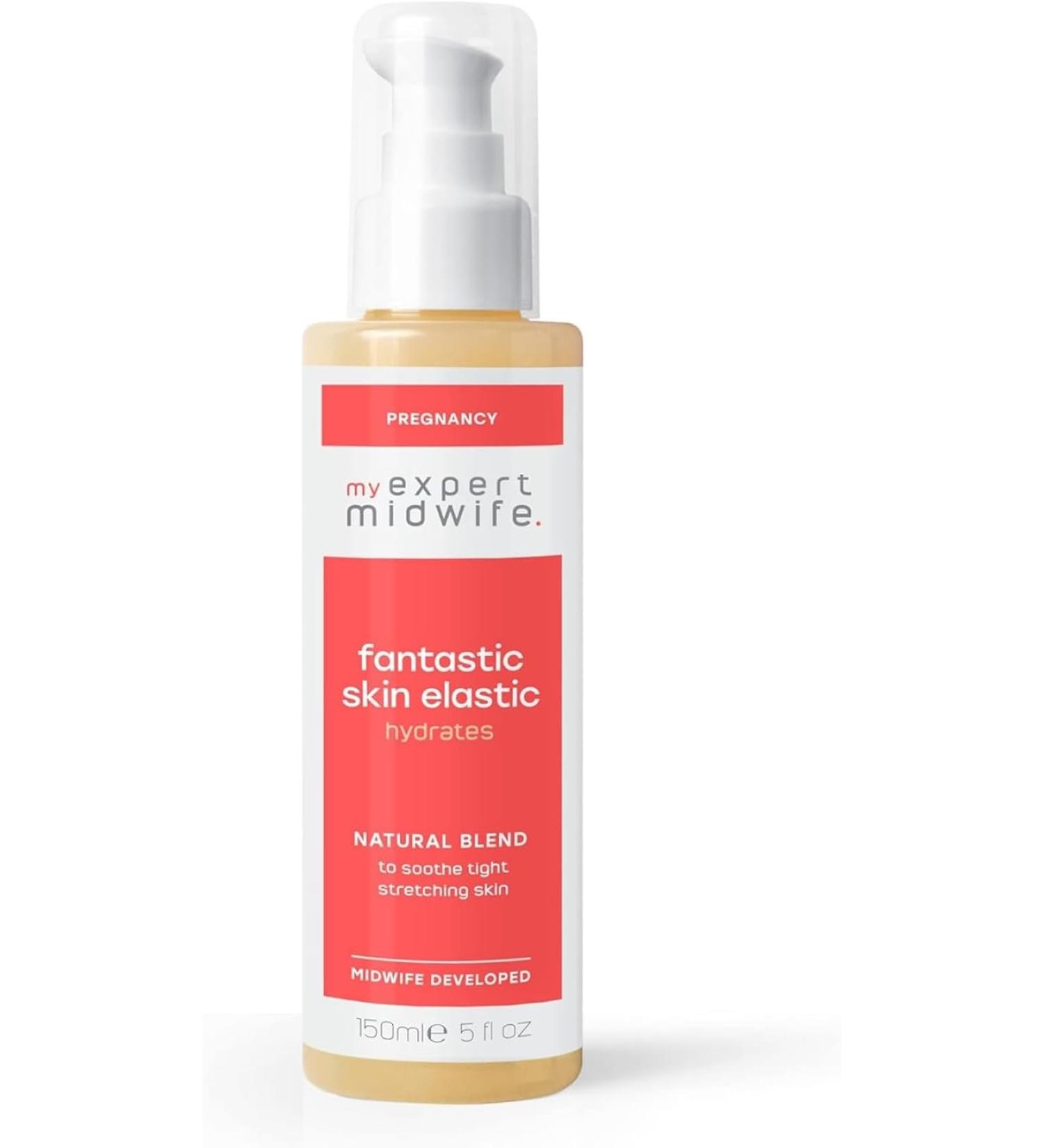 My Expert Midwife Fantastic Skin Elastic Stretch Mark & Scar Cream Pregnancy & Post-Natal Elasticising Serum Massage Lotion - 5 Fl Oz - Buy Online on GoSupps.com