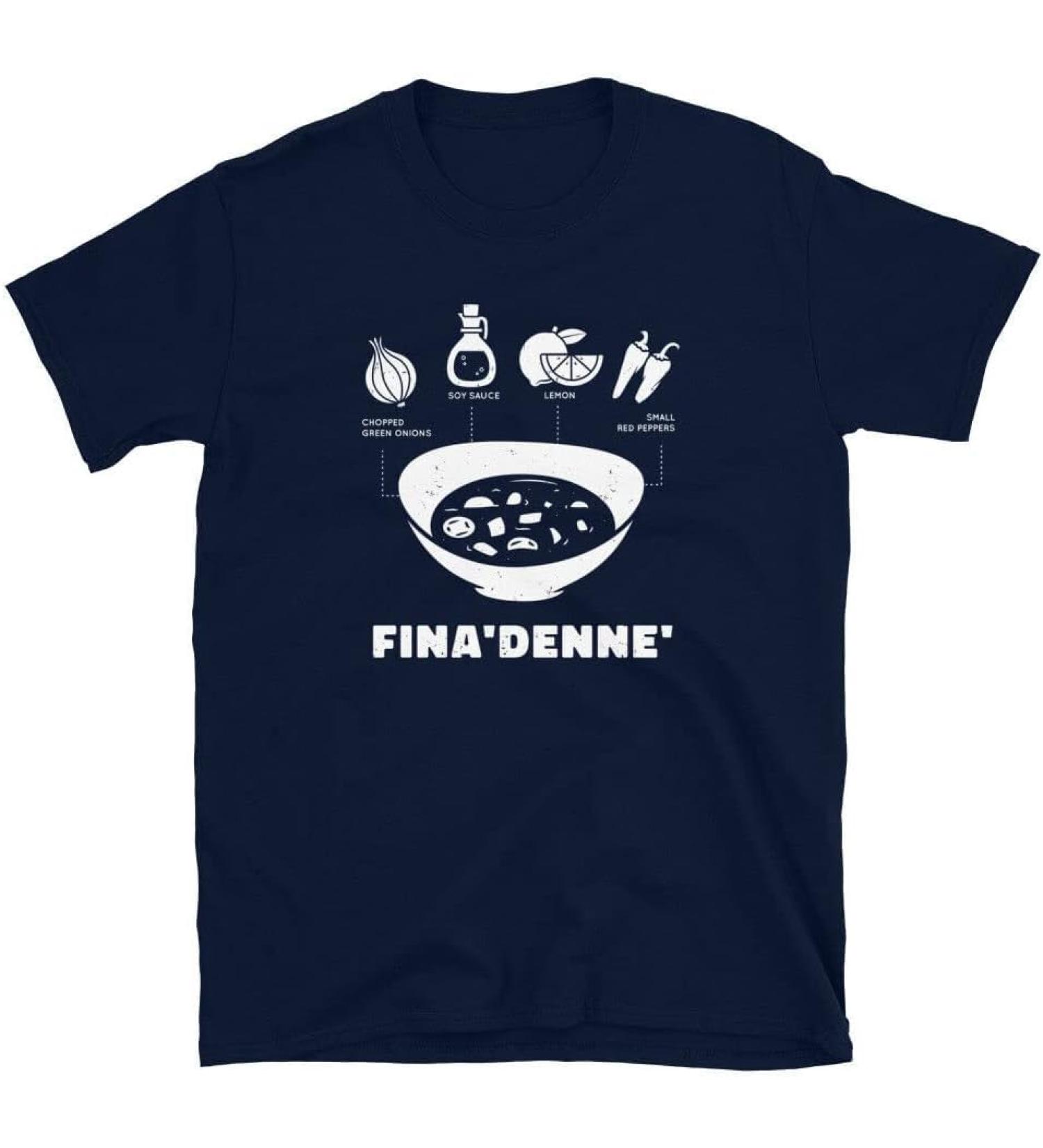 Hartwell Guam Finadene Finadenne Spicy Soy Sauce Recipe Short-Sleeve Unisex T-Shirt Blue 3XL Blue
