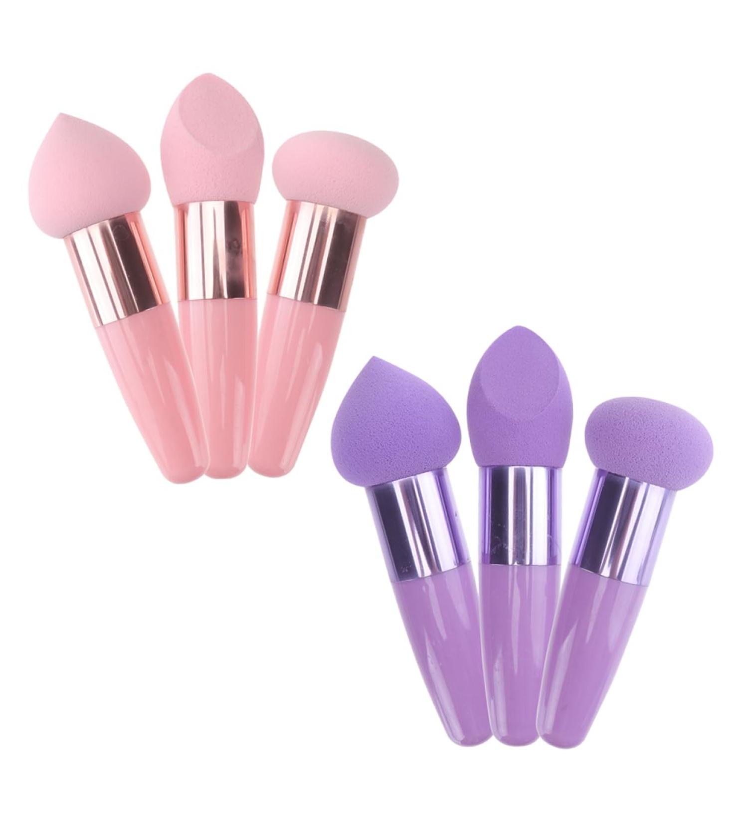 NUSITOU Makeup Sponge Makeup Foundation 2 Sets Beauty Pen Soft Sponge Miss Purple Clean Body Puff Cleaning Sponge - Buy Online on GoSupps.com