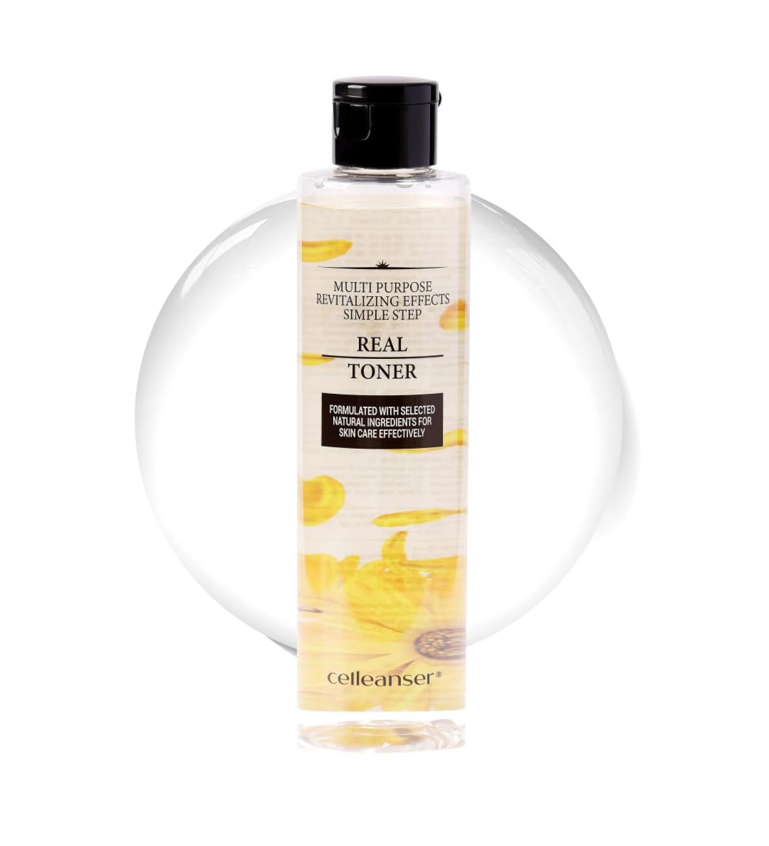 Real Toner Facial Toner with Calendula Extract - Soothing Calming & Hydrating Alcohol-Free & Vegan - 6.76 oz - Buy Online on GoSupps.com