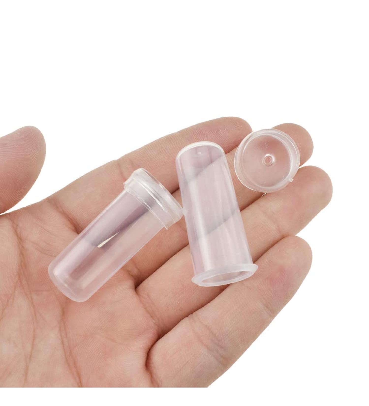 Hahiyo 60Pcs 1.6x0.7 Inch Floral Water Tubes with Silicone Caps - Fresh Flower Arrangement Supplies - Buy Online on GoSupps.com