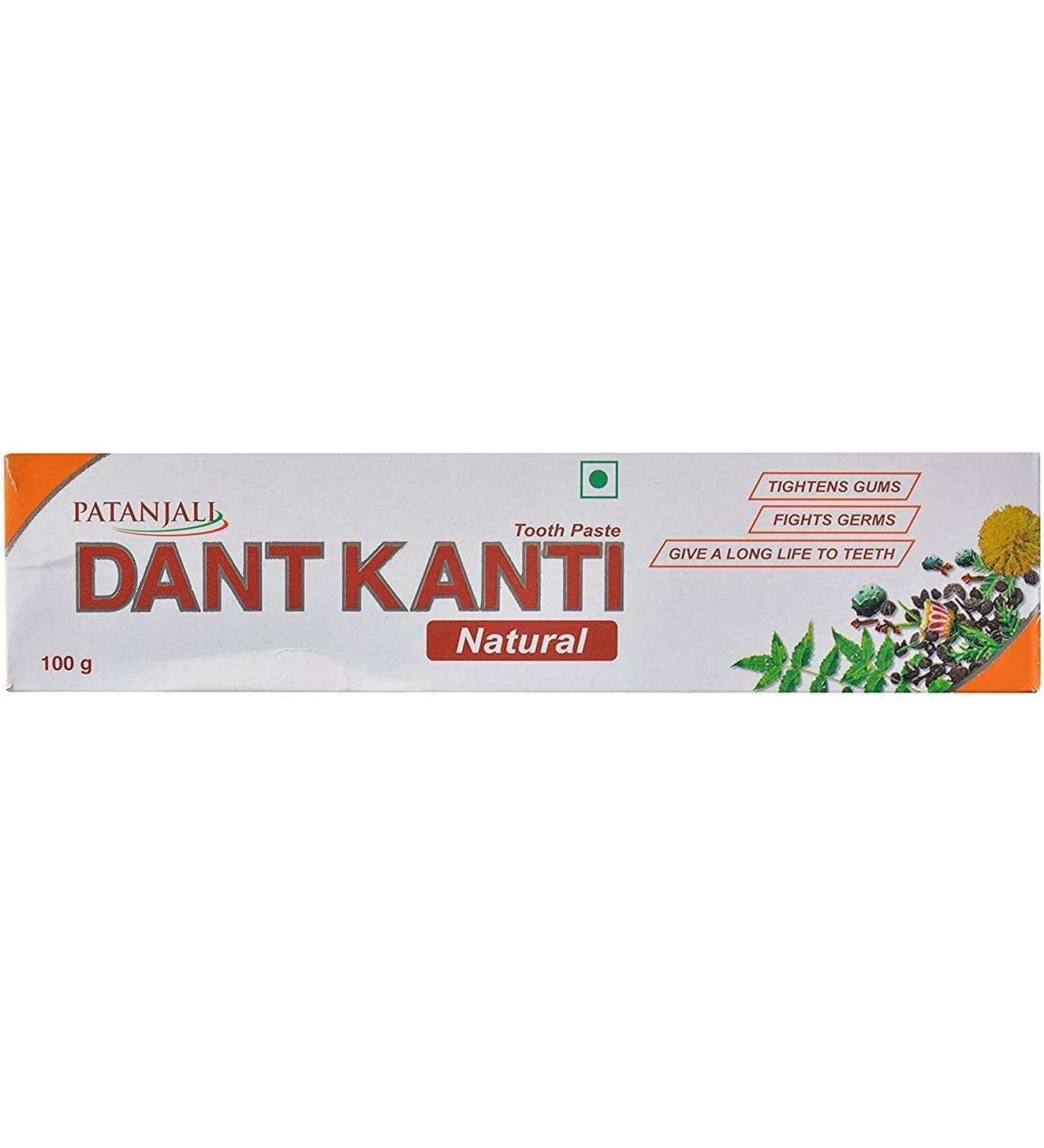 Dant Kanti Herbal Fresh Whitening Toothpaste Deep Clean and Protect Your Teeth Pure Cleaning (100Gram)