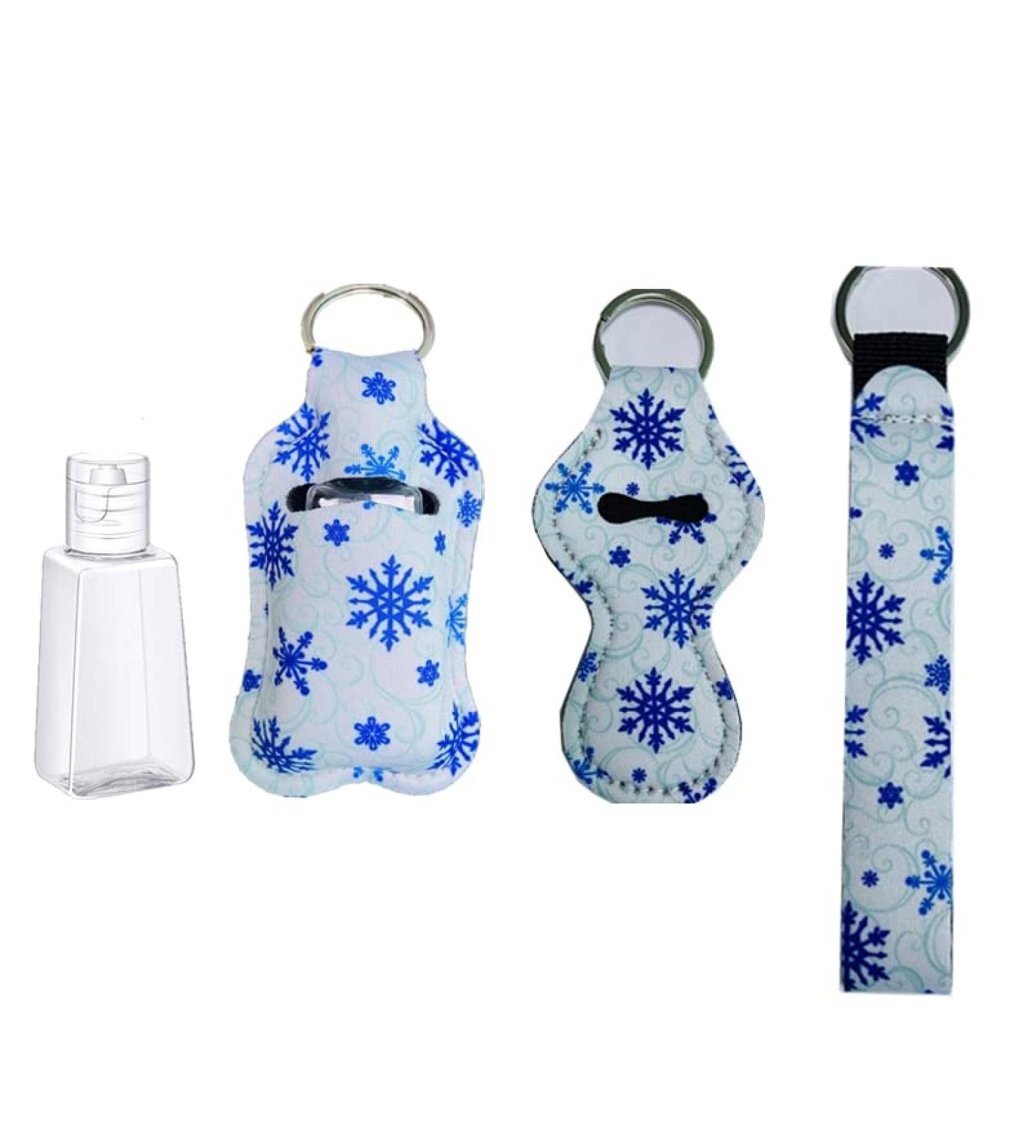 N//A Hand Sanitizer & Chapstick Holder Set with Lipstick Keychain - Portable Travel Bottles with Keychain Attachments - Buy Online on GoSupps.com