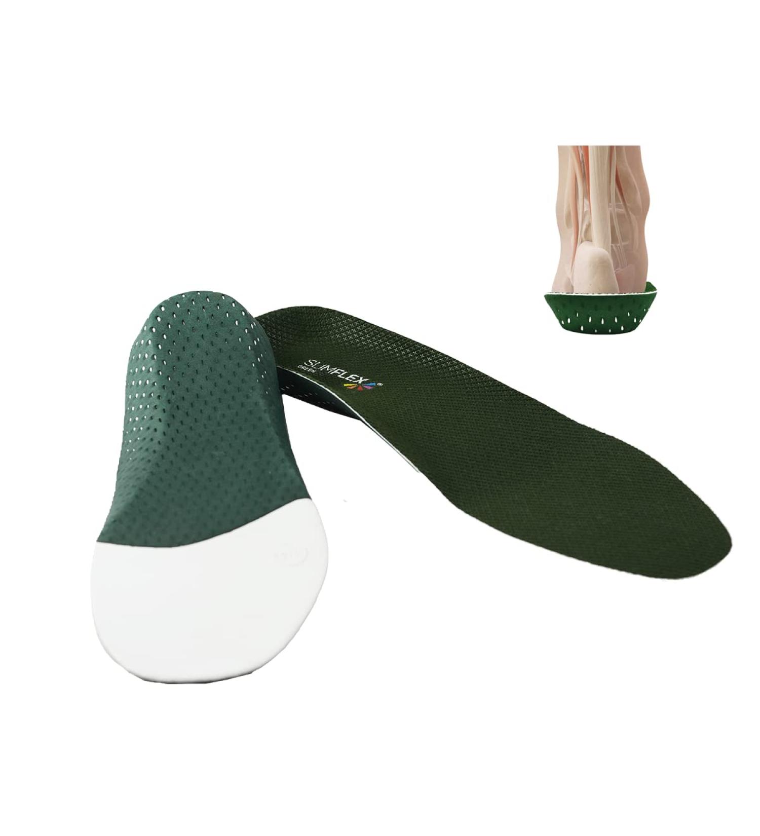 Slimflex Full Length Standard Orthotic Insoles Green - UK 3 / EU 36 - Buy Online on GoSupps.com