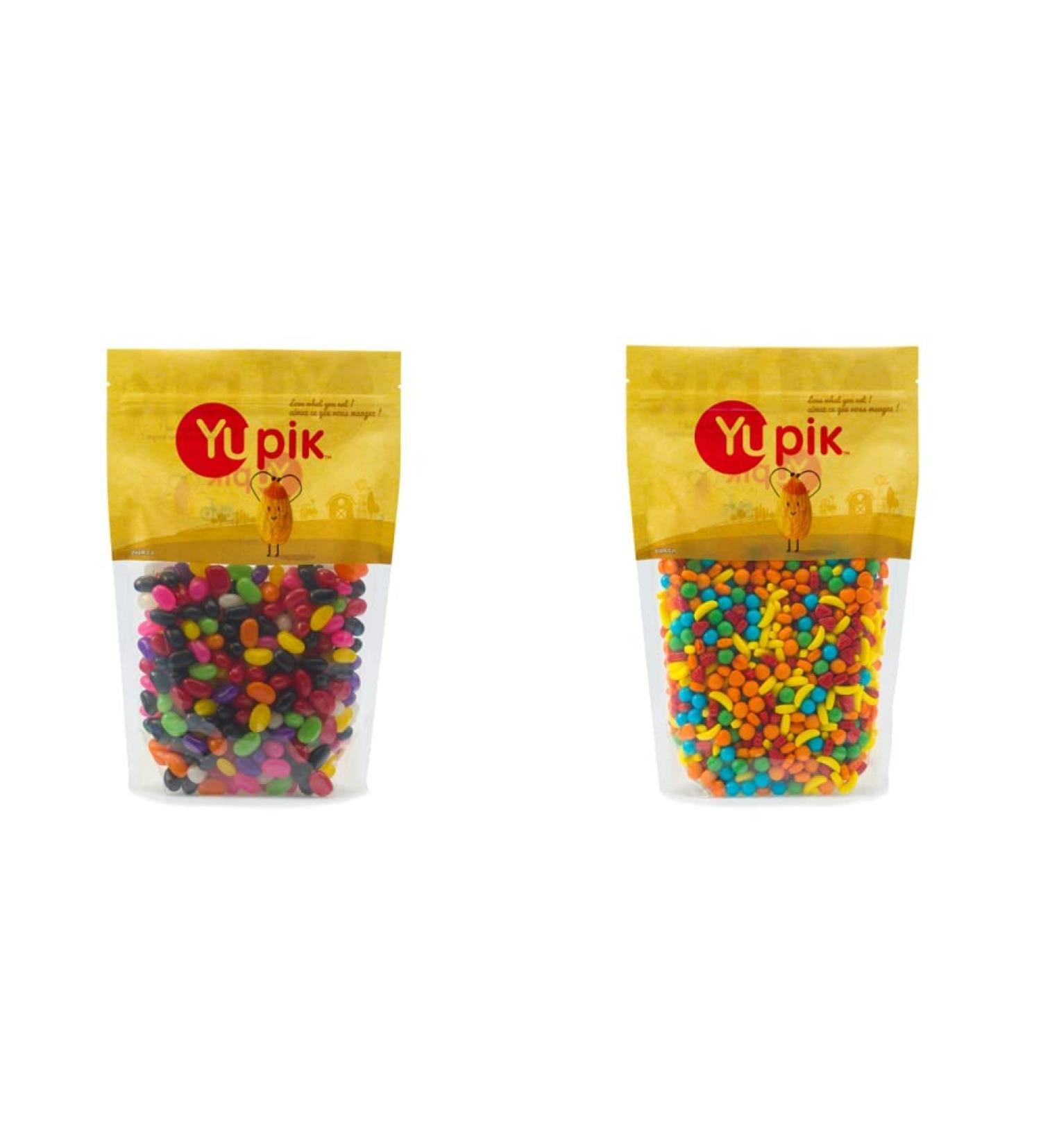 Yupik Candy Jelly Beans Classic Candy 1Kg & Candy Nitwitz - Mini Fruit Shapes 1Kg - Buy Online on GoSupps.com
