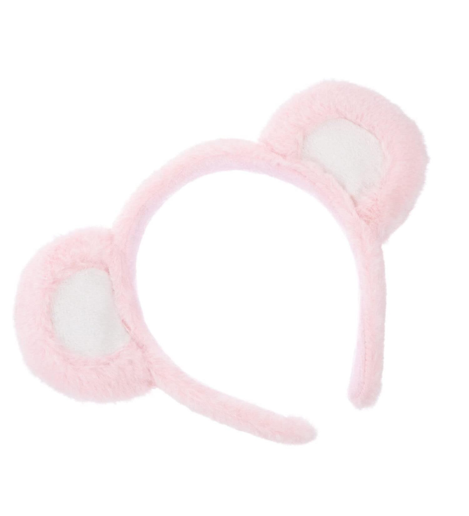 POPETPOP Bear Ears Headband Cute Chipmunk Ears Headband Soft Makeup Headband for Women Washing Face Animal Ears Hairband for Party Costume Decoration (pink) - Buy Online on GoSupps.com
