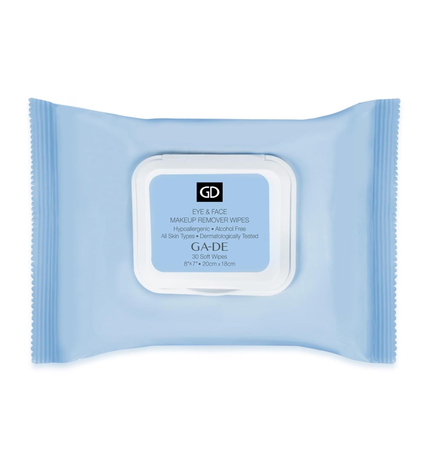 Ultra Soft Eye & Face Makeup Remover Wipes - Aloe Vera & Chamomile 30 Count | Nourishing Cleanse for Sensitive Skin - Buy Online on GoSupps.com