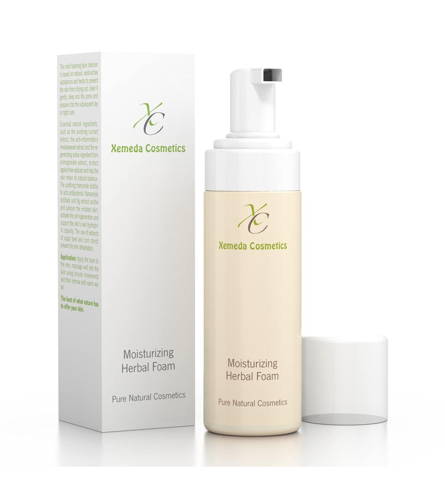  Xemeda Cosmetics Herbal Cleansing Foam for Gentle and Gentle Facial Cleansing Prevent Acne Blemishes Blackheads Pimples with Natural Ingredients 150ml - Buy Online on GoSupps.com