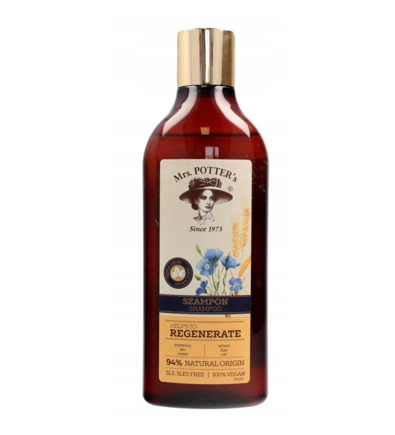 Mrs. Potter's Triple Grain Regeneration Shampoo 390 ml Unscented Pet Care Pet Care Shampoo