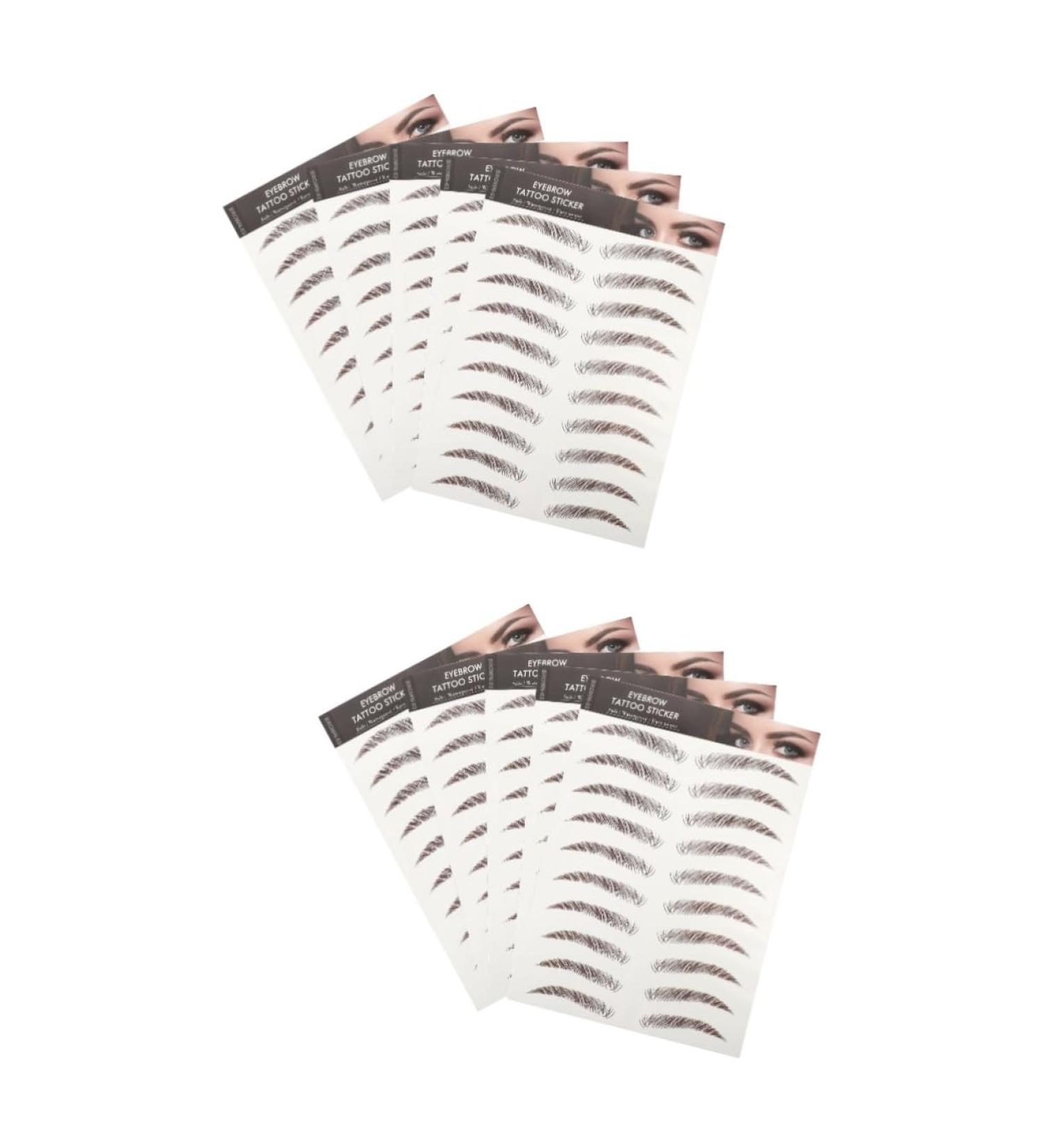 FOMIYES 10 Sheets Eyebrow 3d Sticker Lady Tools Eyebrow Sticker Stencils Eyebrow Stickers Transfer Stickers - Buy Online on GoSupps.com