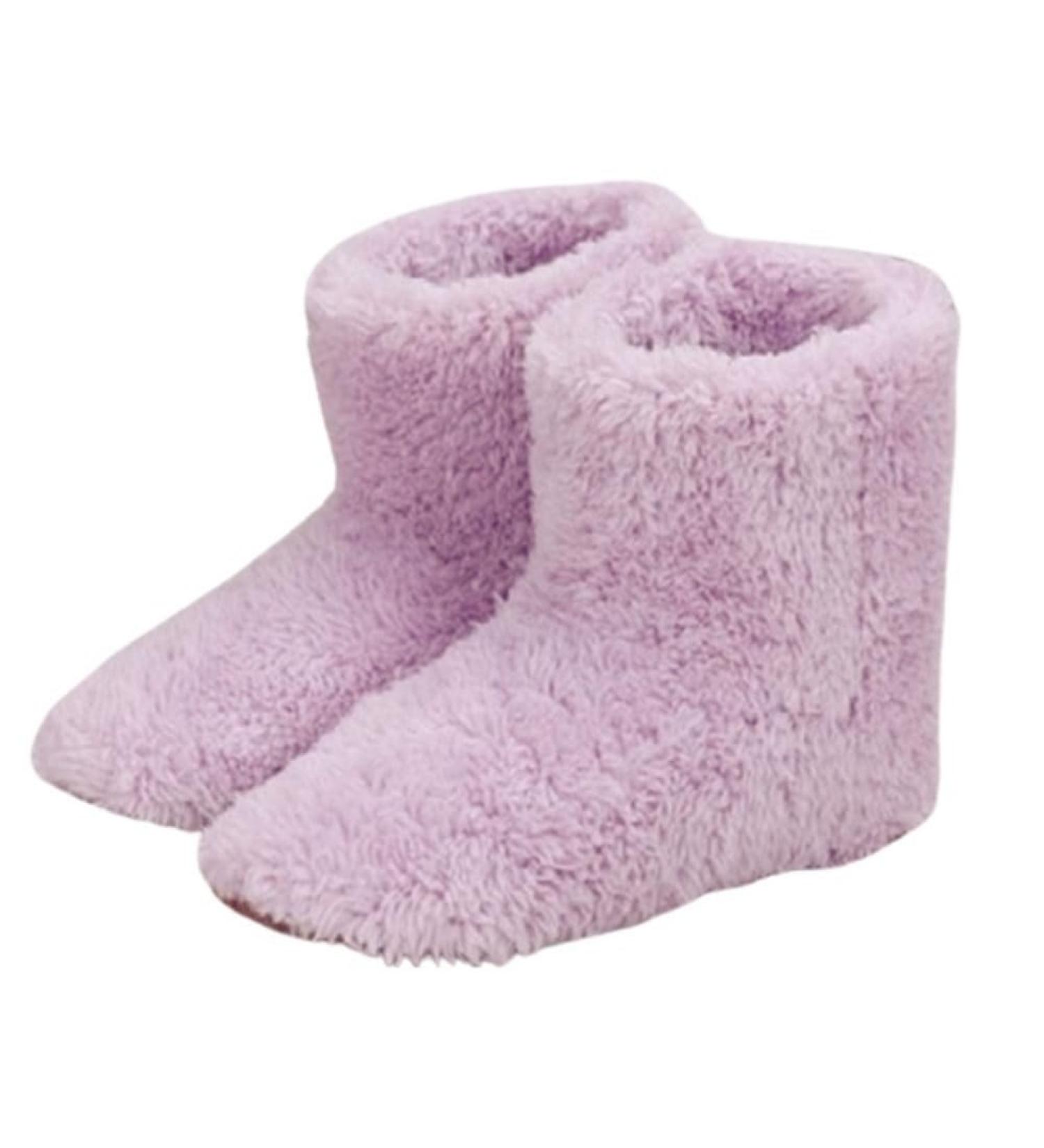 Buy USB Charging Heated Plush Slippers - Washable Electrical Foot Warmers for Sizes 35-39 - Buy Online on GoSupps.com
