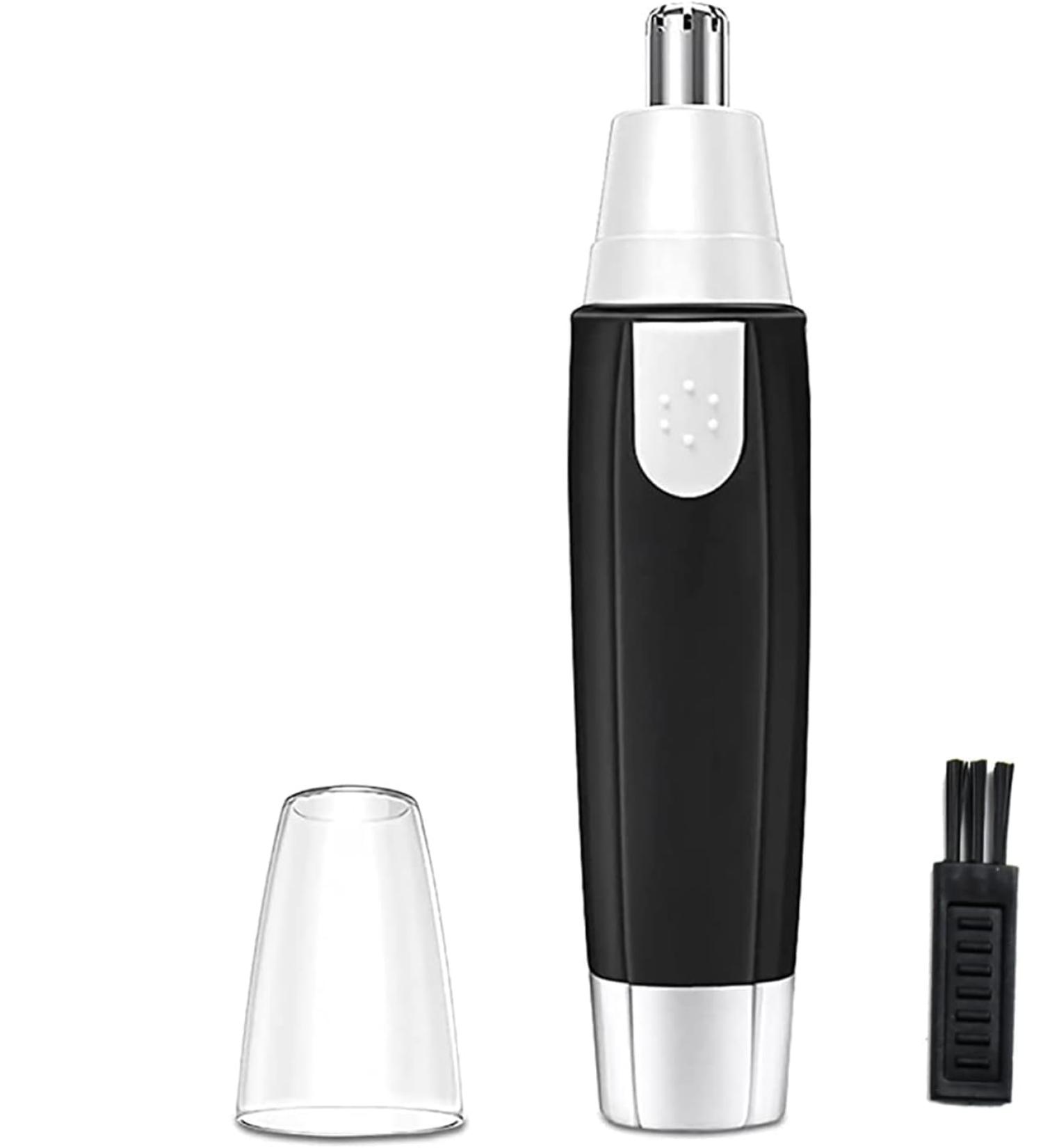 Professional Nasal & Facial Hair Trimmer for Men & Women | Painless & Battery-Operated | Dual-Edge Blades - Black - Buy Online on GoSupps.com