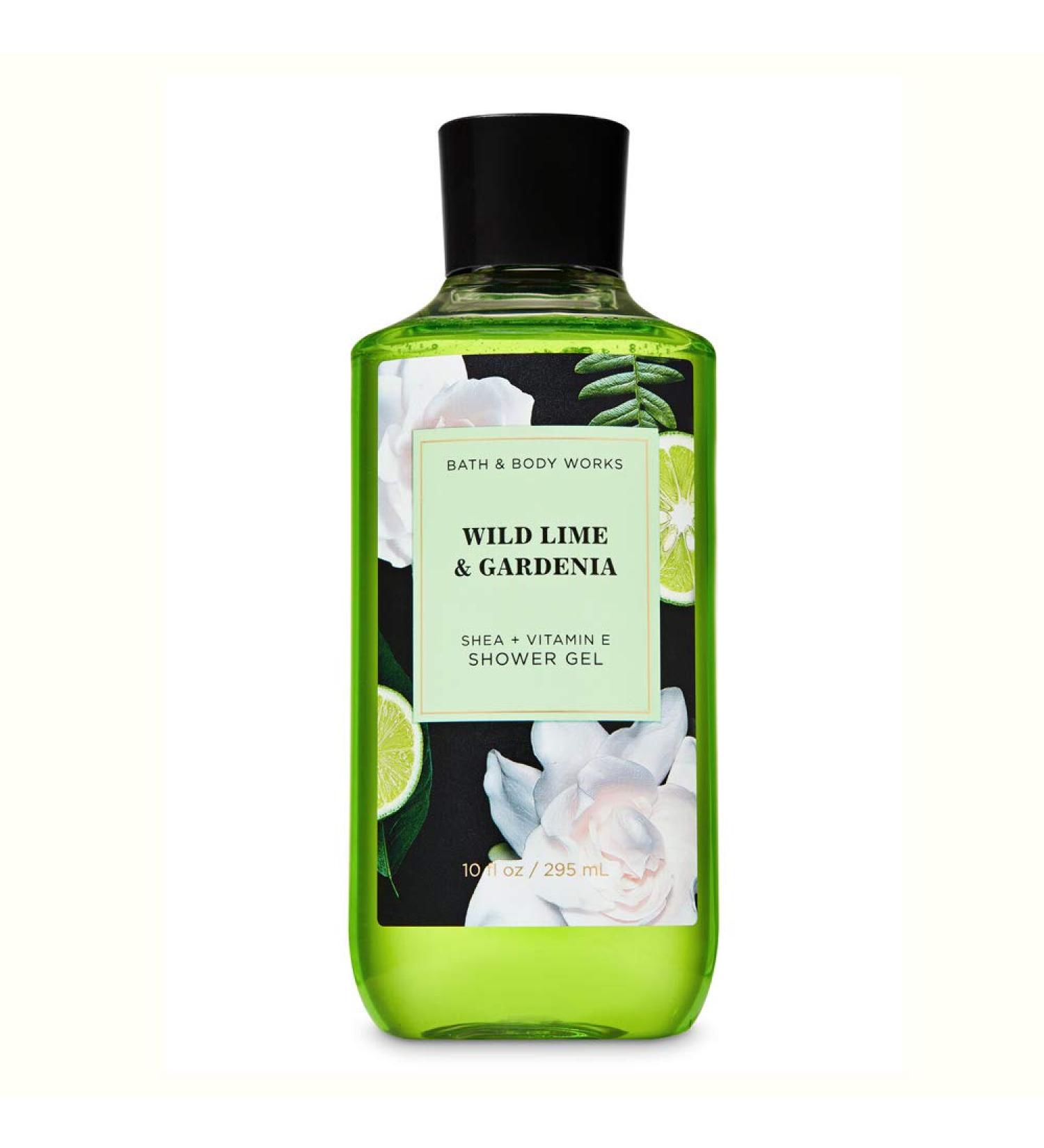 Bath and Body Works Wild Lime & Gardenia with Shea Butter Aloe and Vitamin E 10 fl oz / 295 mL